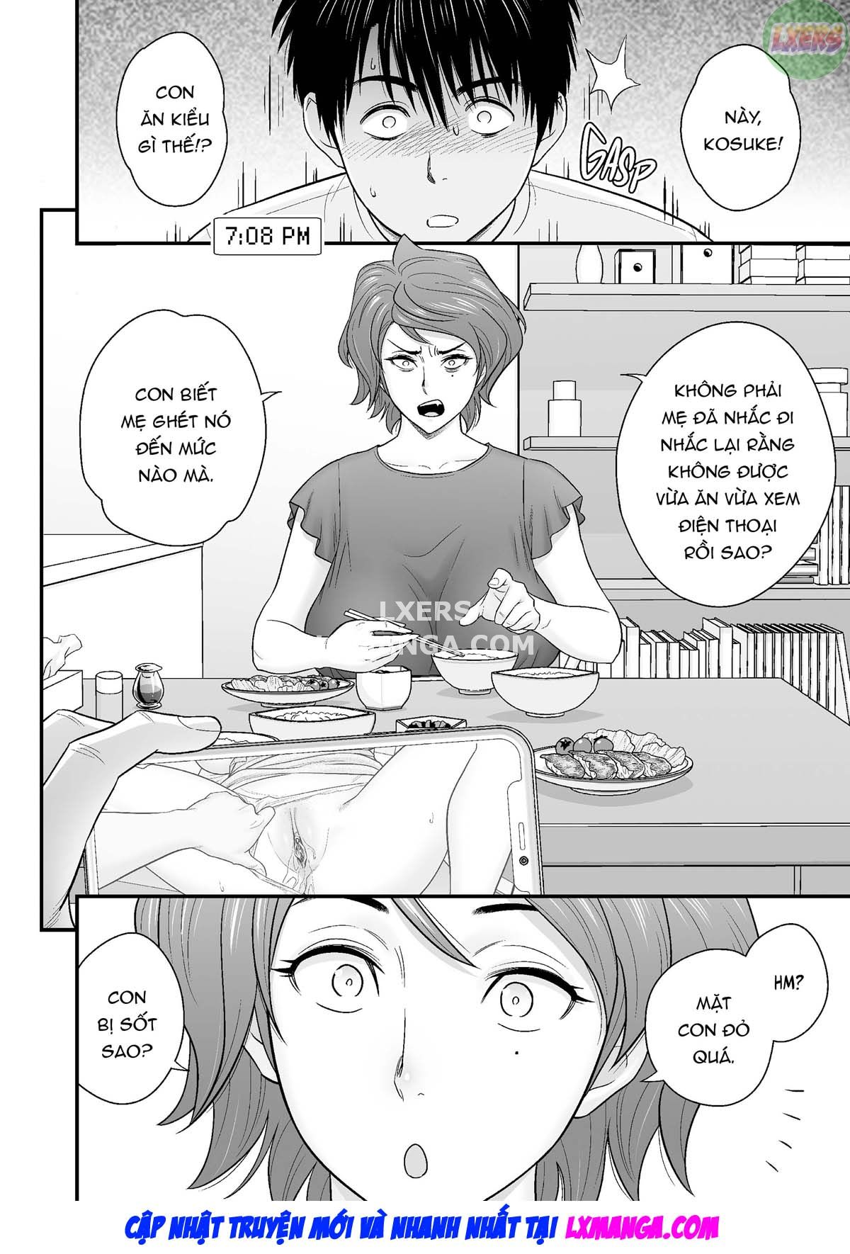 Đọc truyện hentai Vì mẹ tôi trở thành người yêu của bạn tôi - Chap 2