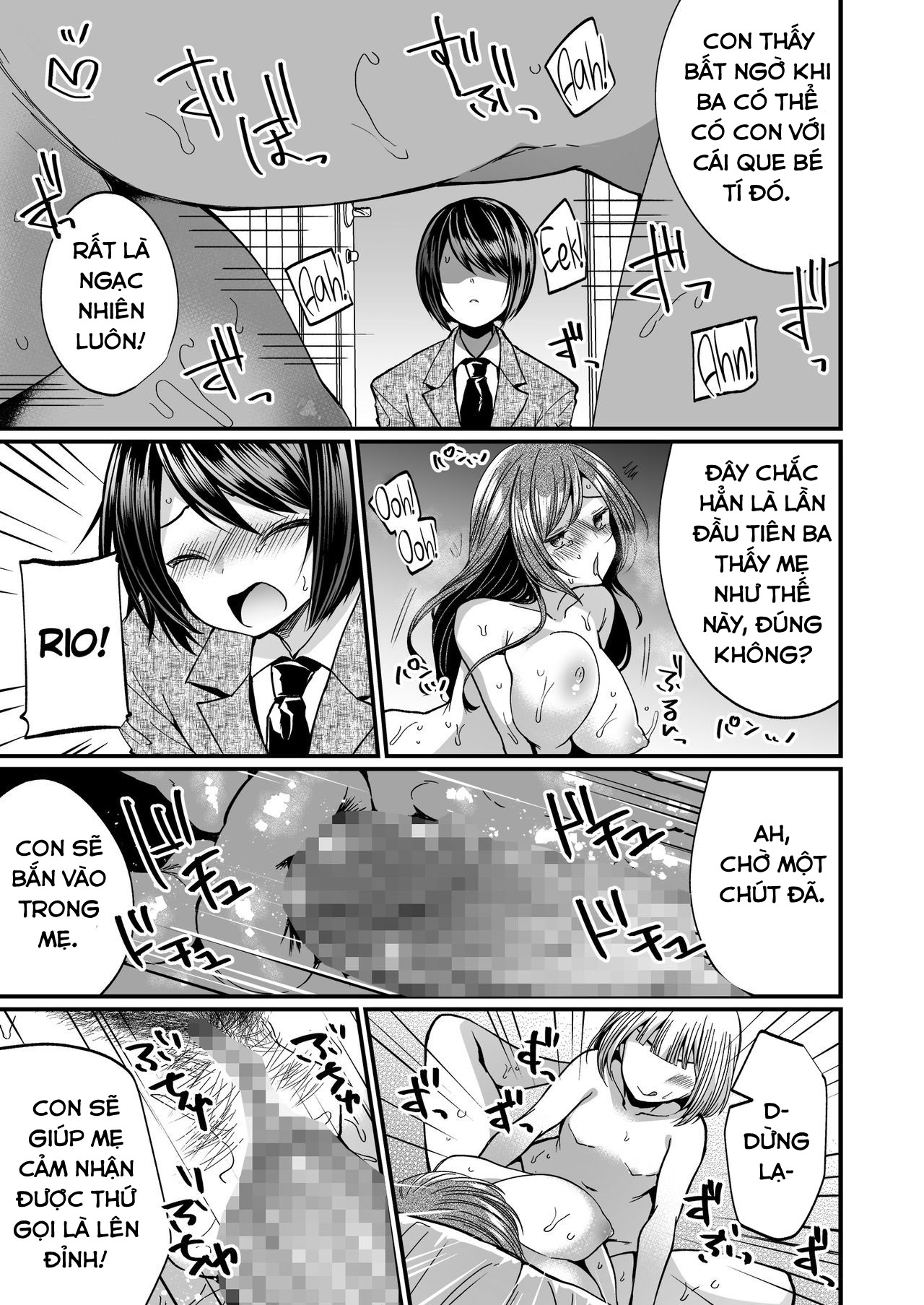 Đọc truyện hentai Hatsujou Futanari Musume to Mesu Ochi Papa - Oneshot