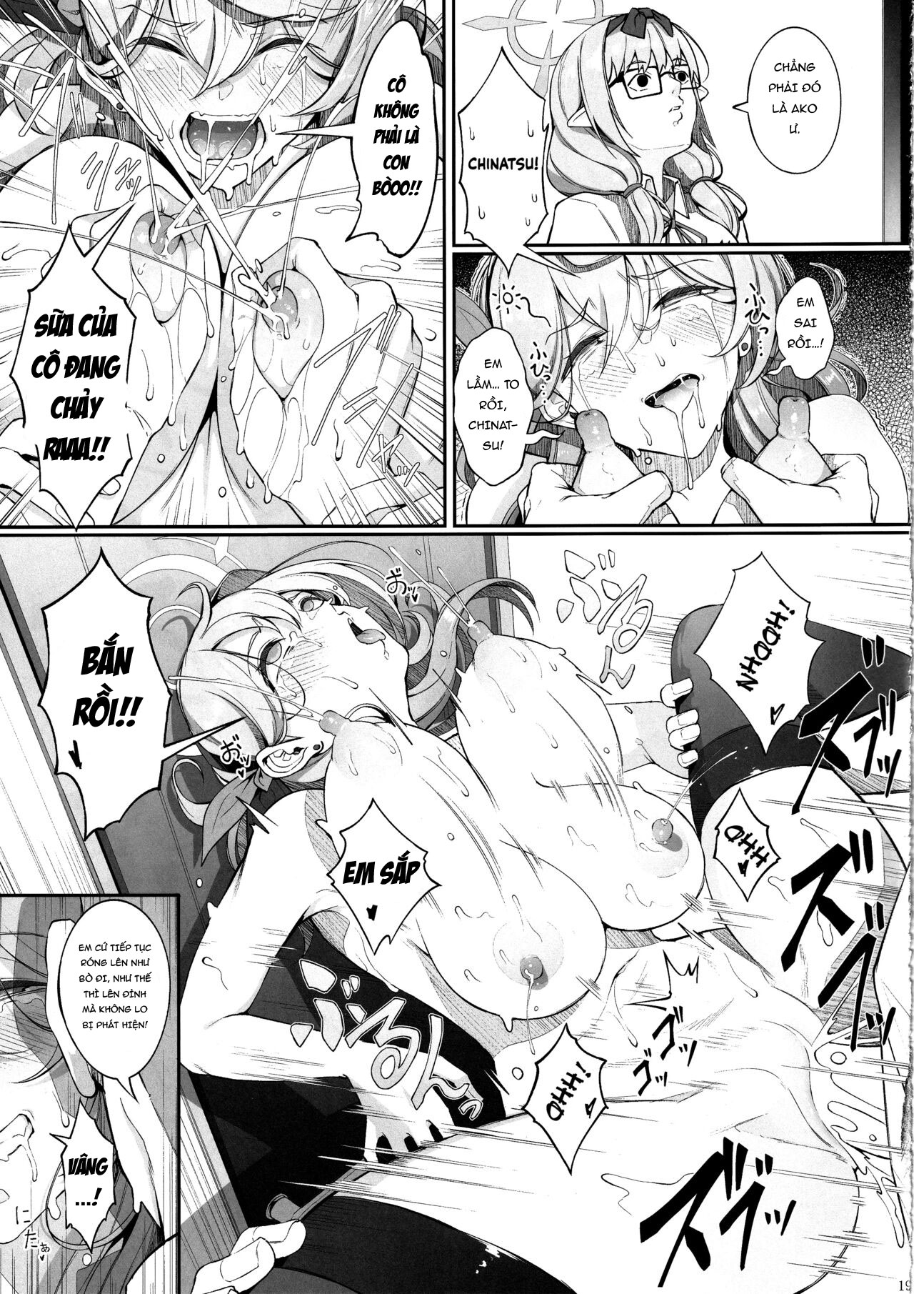 Đọc truyện hentai Gehenna no Meushi | The Cow of Gehenna (Blue Archive) - Oneshot