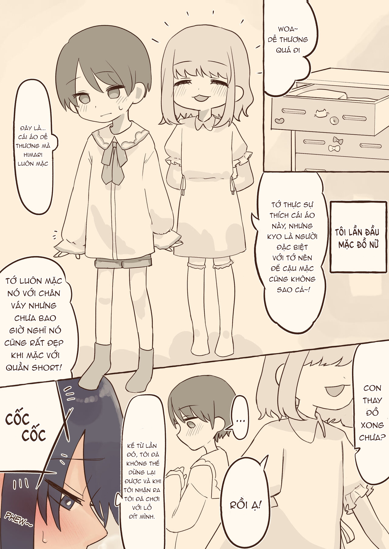 Đọc truyện hentai Kể từ khi sở thích mặc đồ con gái của tôi bị phát hiện bạn gái tôi bắt đầu tất công to - Oneshot