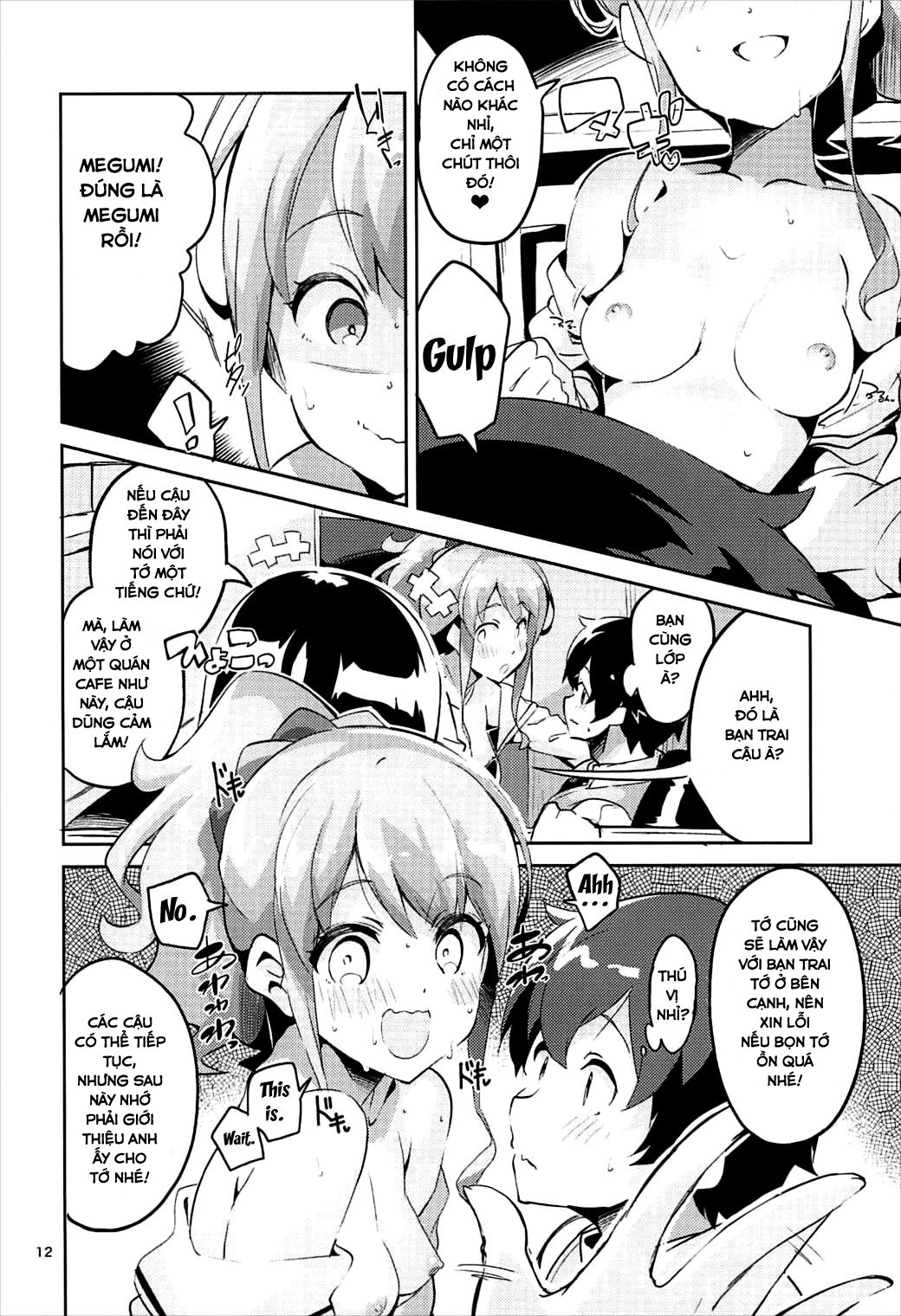 Đọc truyện hentai Cùng Megumi ở quán cafe internet (Eromanga Sensei) - Oneshot