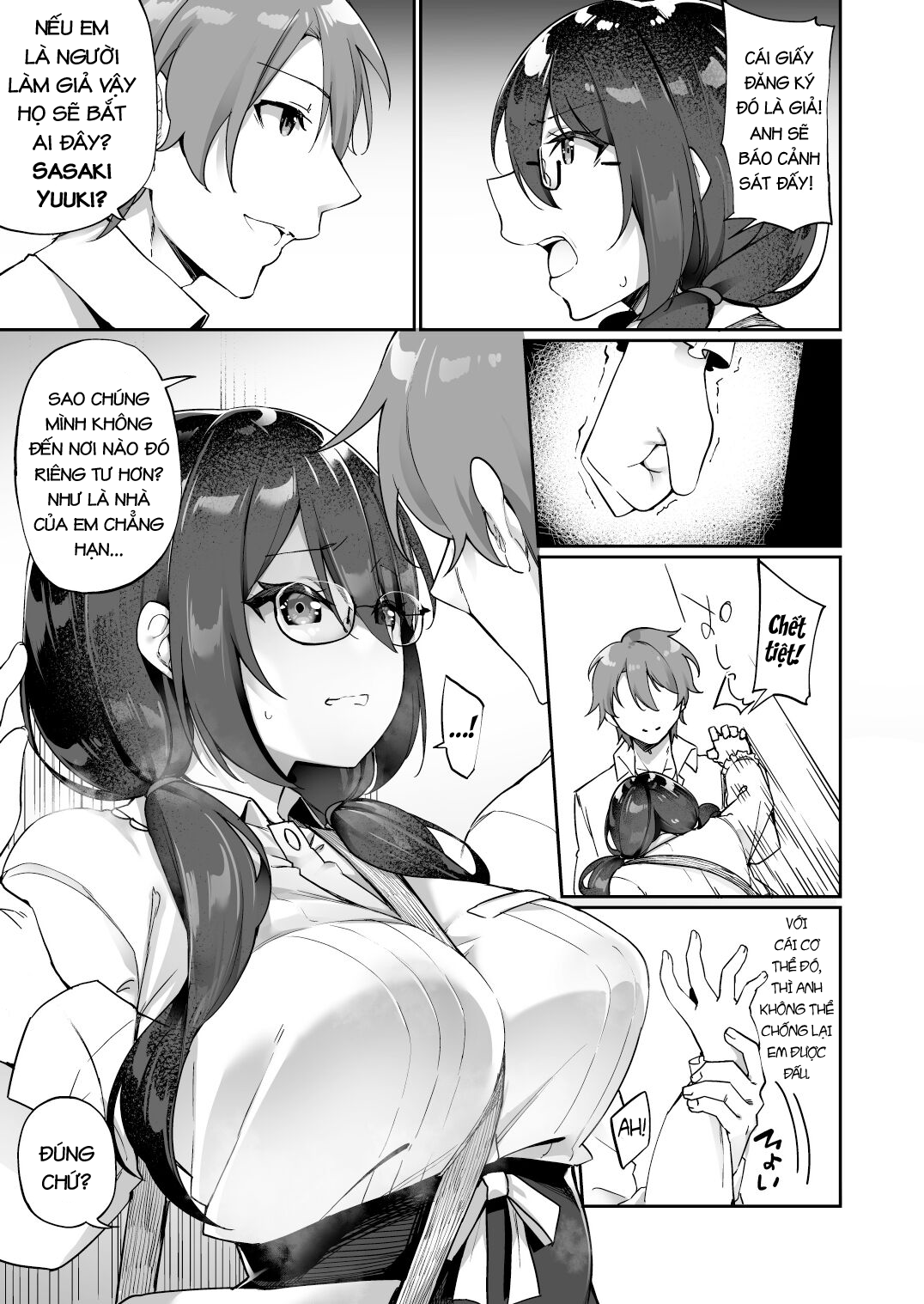 Đọc truyện hentai Boku No Koe O Kiku Dake De Hatsujou Shichau Yandere Kyonyuu Kouhai Ni Karada O Irekaerarete Shimatta! - Oneshot