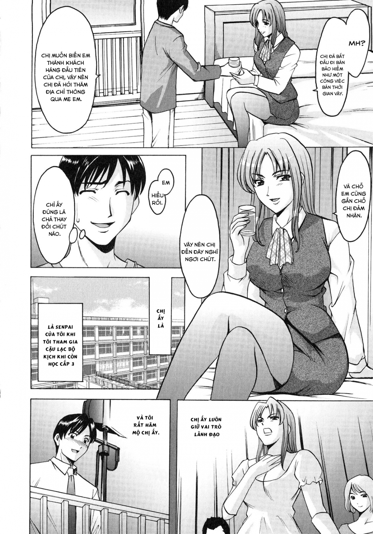Đọc truyện hentai Yuuwaku no Toshiue Apartment - Chap 4