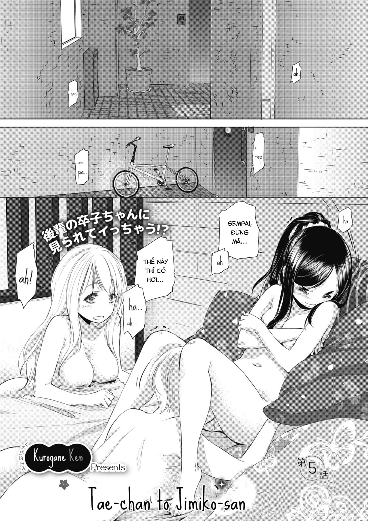 Đọc truyện hentai Tae-chan and Jimiko-san - Chap 5: Three is better than two?