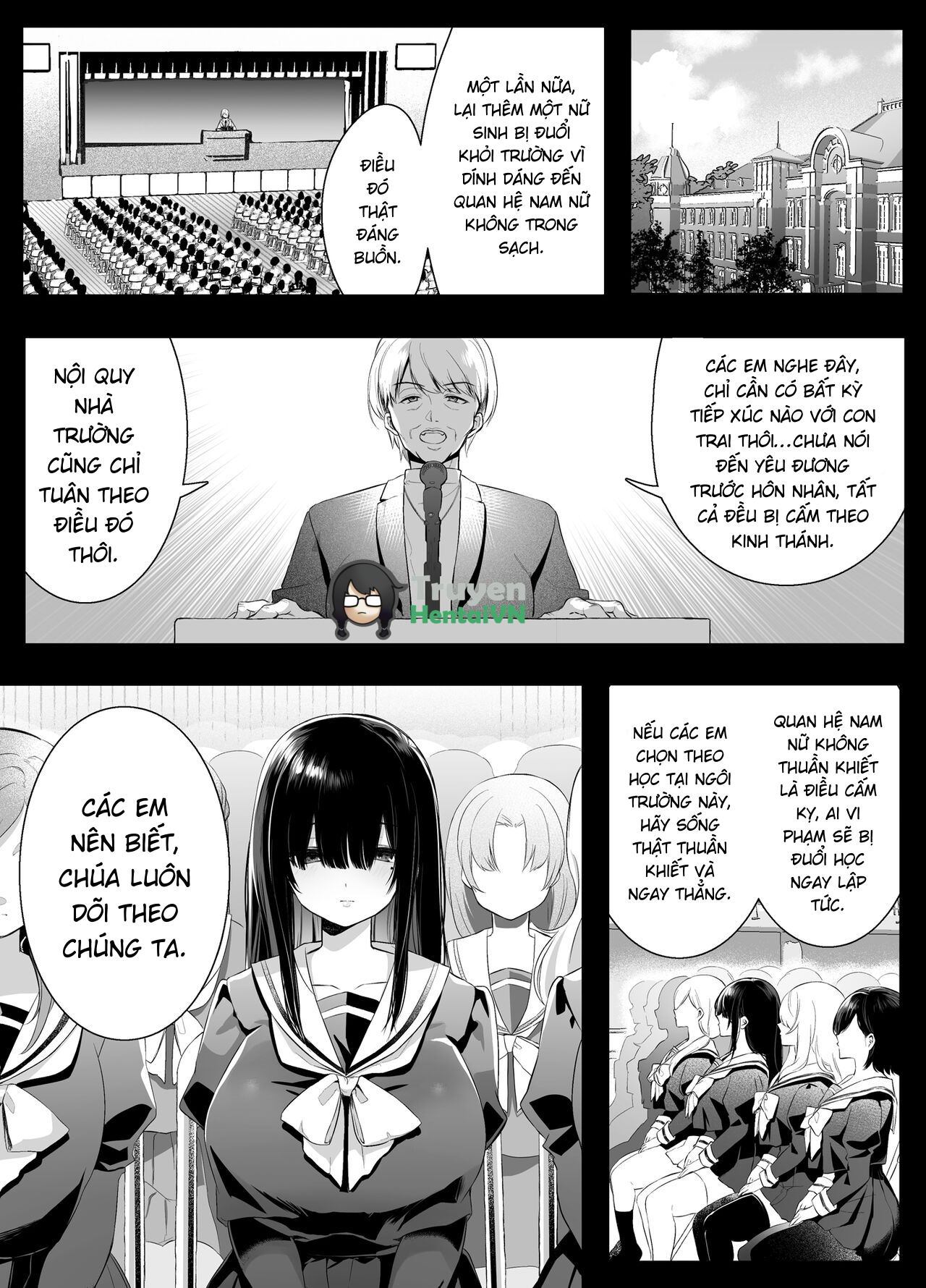 Đọc truyện hentai Fujun Isei Kouyuu shitara Soku Taigaku no Seijun Muku na Gakuensei ni Itazura ~Densha Chikan Hen~ - Oneshot