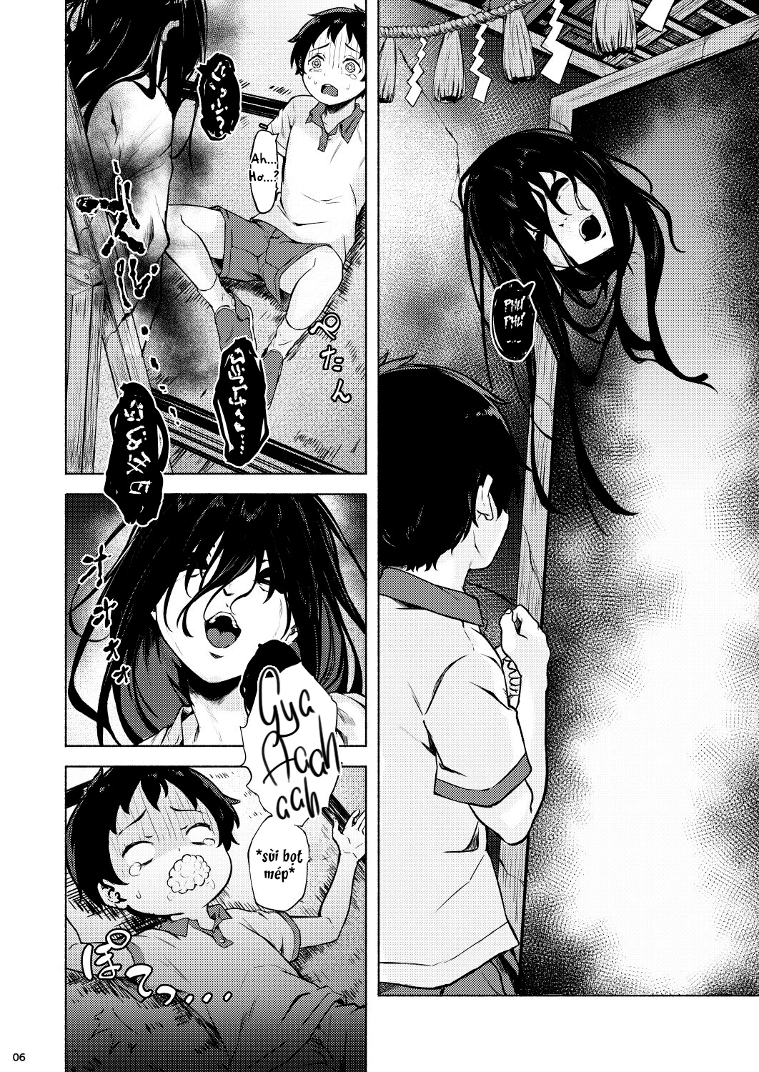 Đọc truyện hentai Cậu bé và Ma nữ - Oneshot