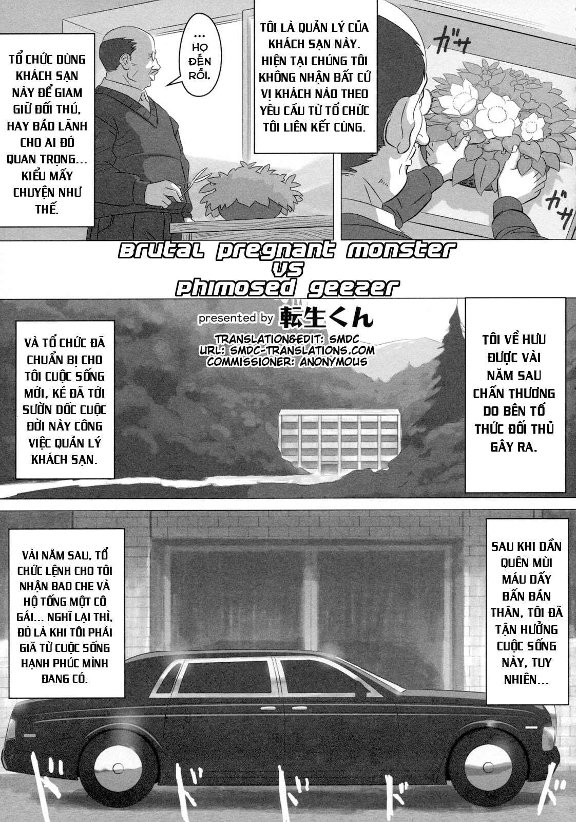 Đọc truyện hentai Bạo lực Mang thai Quái vật VS Square Trung niên - Oneshot