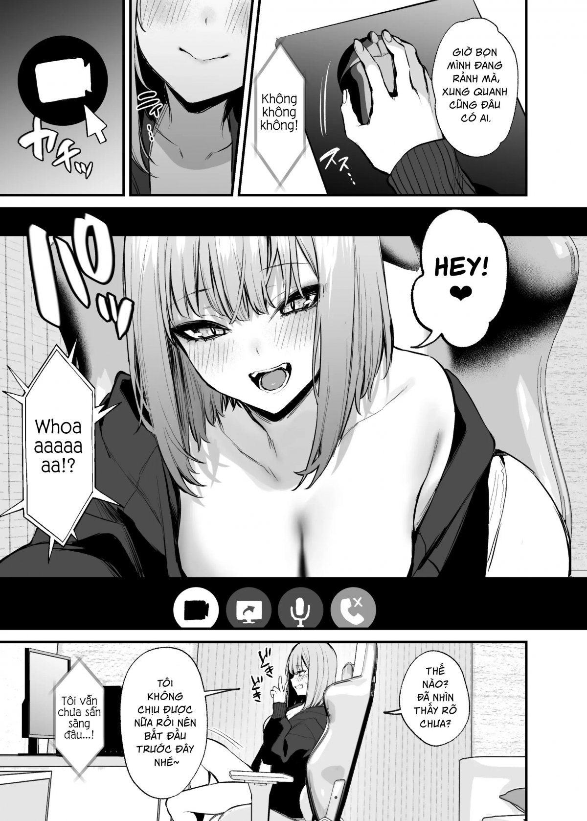 Đọc truyện hentai Làm tình với zai trên mạng - Oneshot