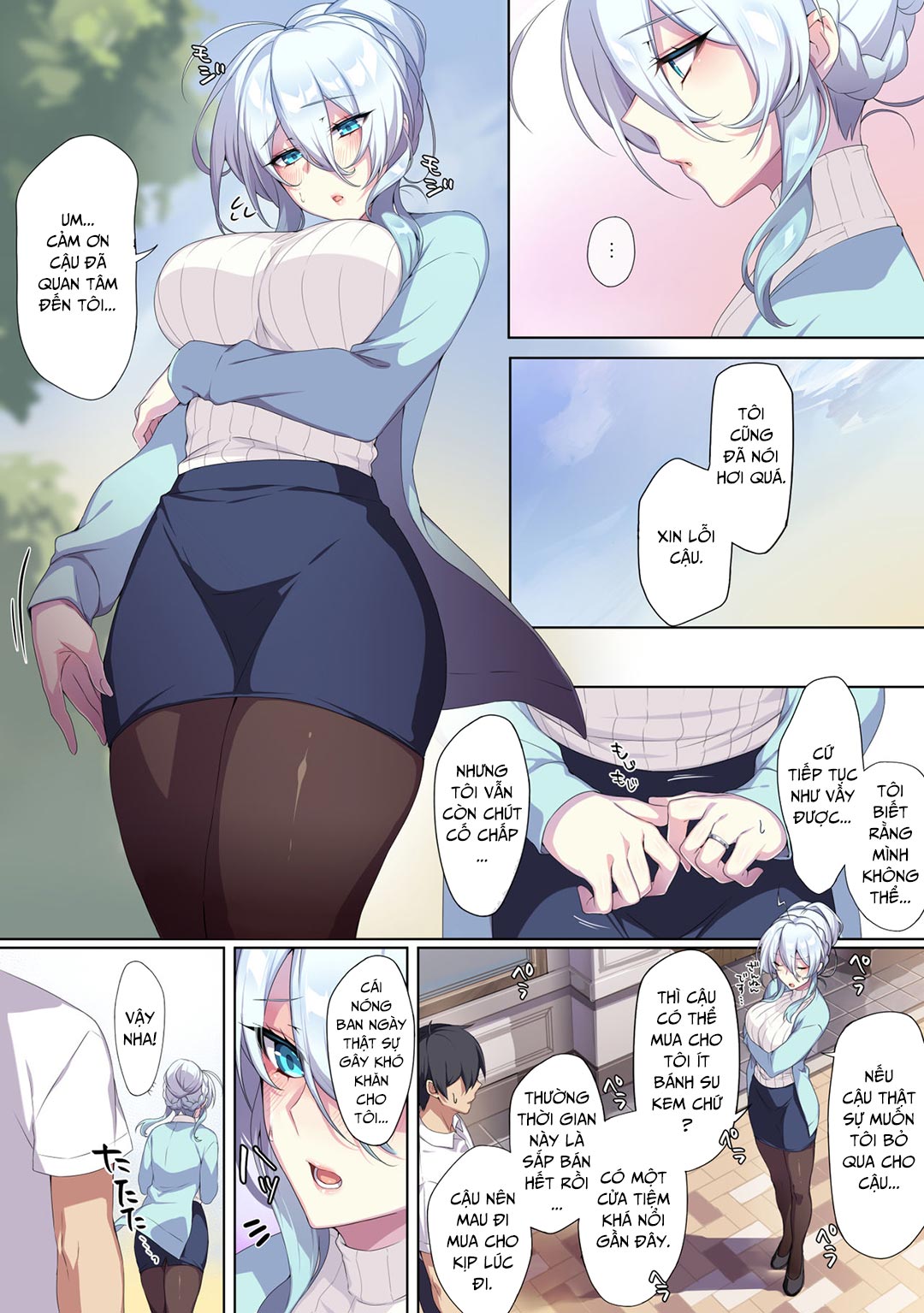 Đọc truyện hentai Hitozukiai Ga Nigate Na Miboujin No Yukionna-San To Noroi No Yubiwa - Chap 2 - Có che | [END]