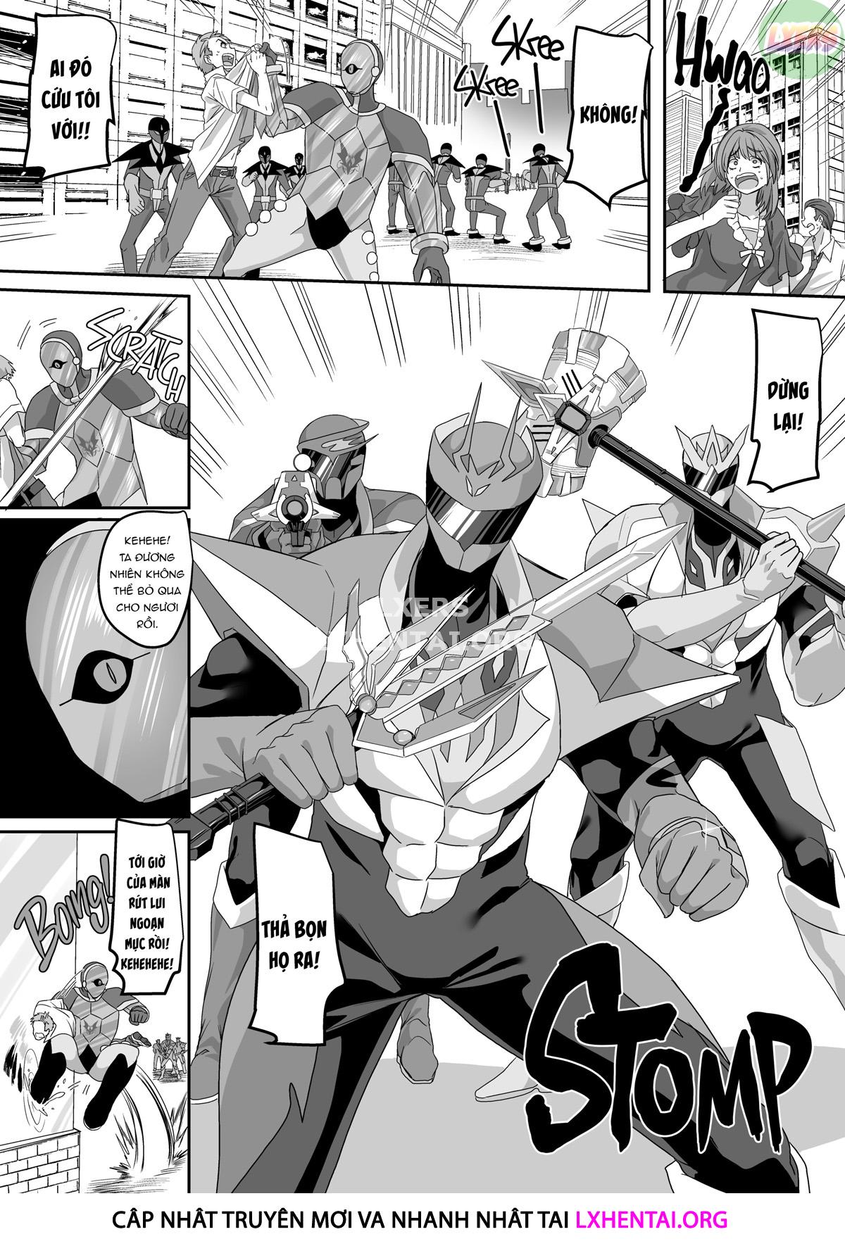 Đọc truyện hentai Saikyou no Seigi no Hero wa Kagami no Naka de wa Saijaku no Kaijin - Oneshot