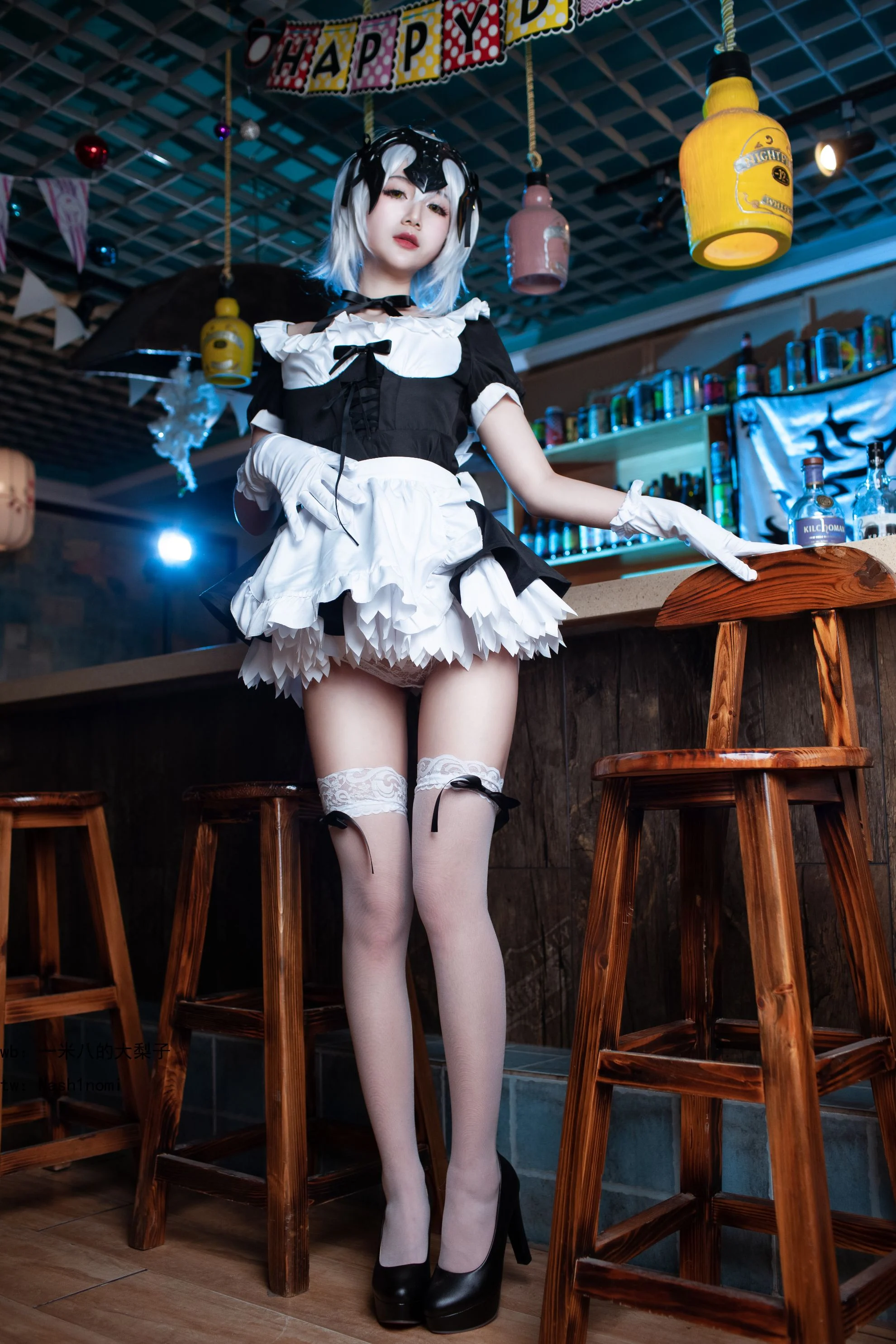 Đọc truyện hentai Tuyển tập Albums siêu phẩm Cosplay - Chap 908 - [Big pear of 1.8 meters] Black Virgin Maid