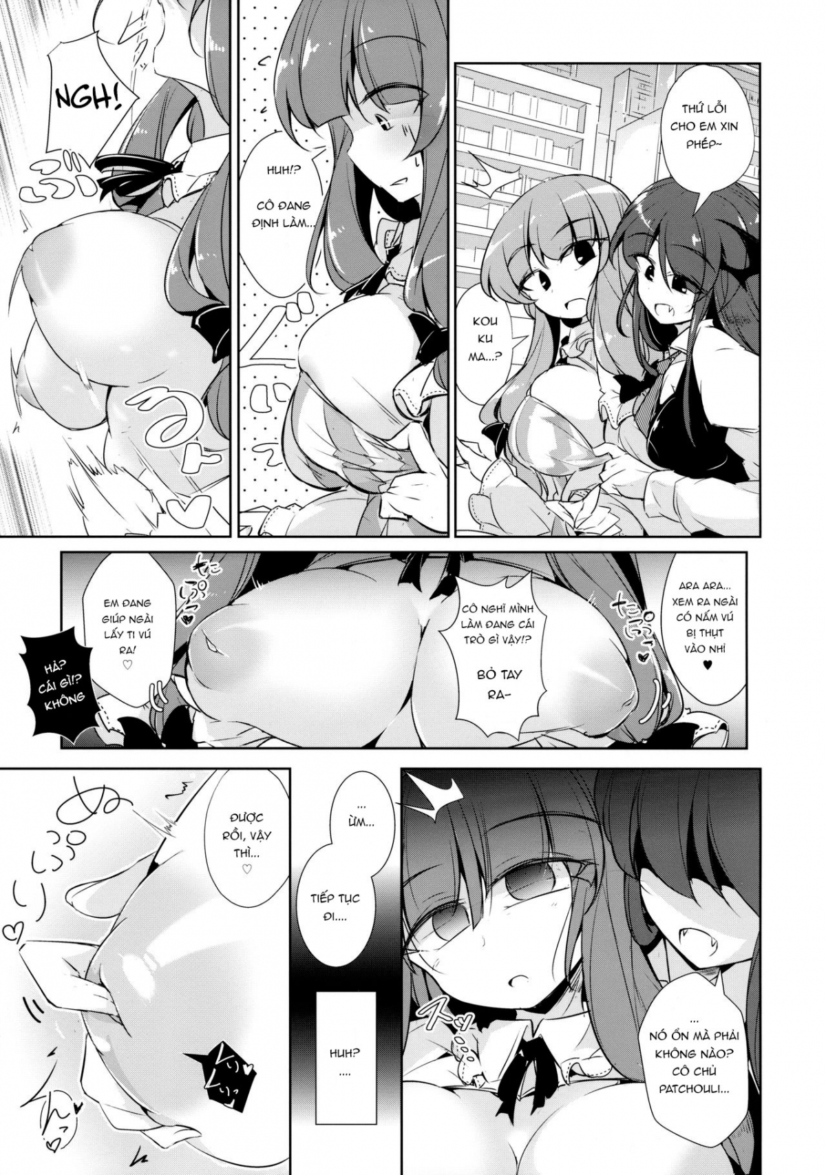 Đọc truyện hentai PatchouKoa Nyuuetsu Shujuu Gyakutenda (Touhou Project) - Oneshot