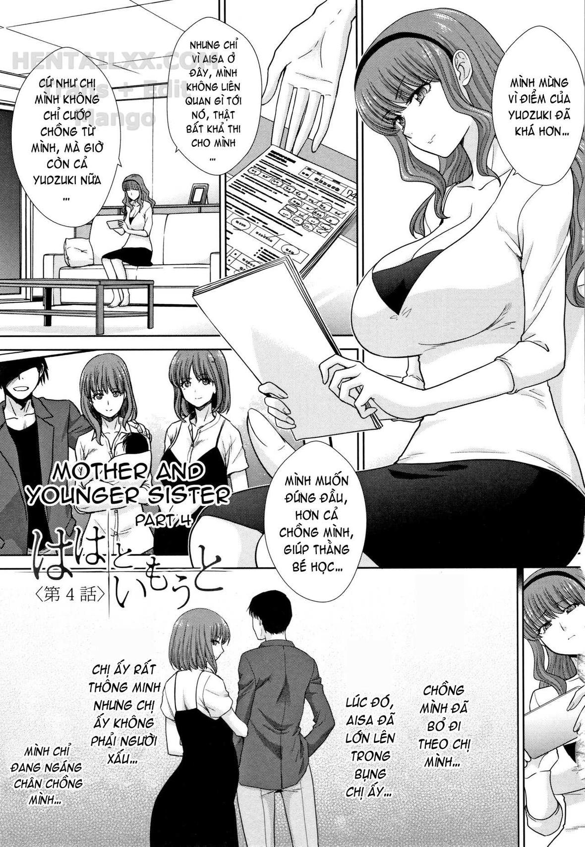 Đọc truyện hentai Mother and Younger Sister - Chap 4