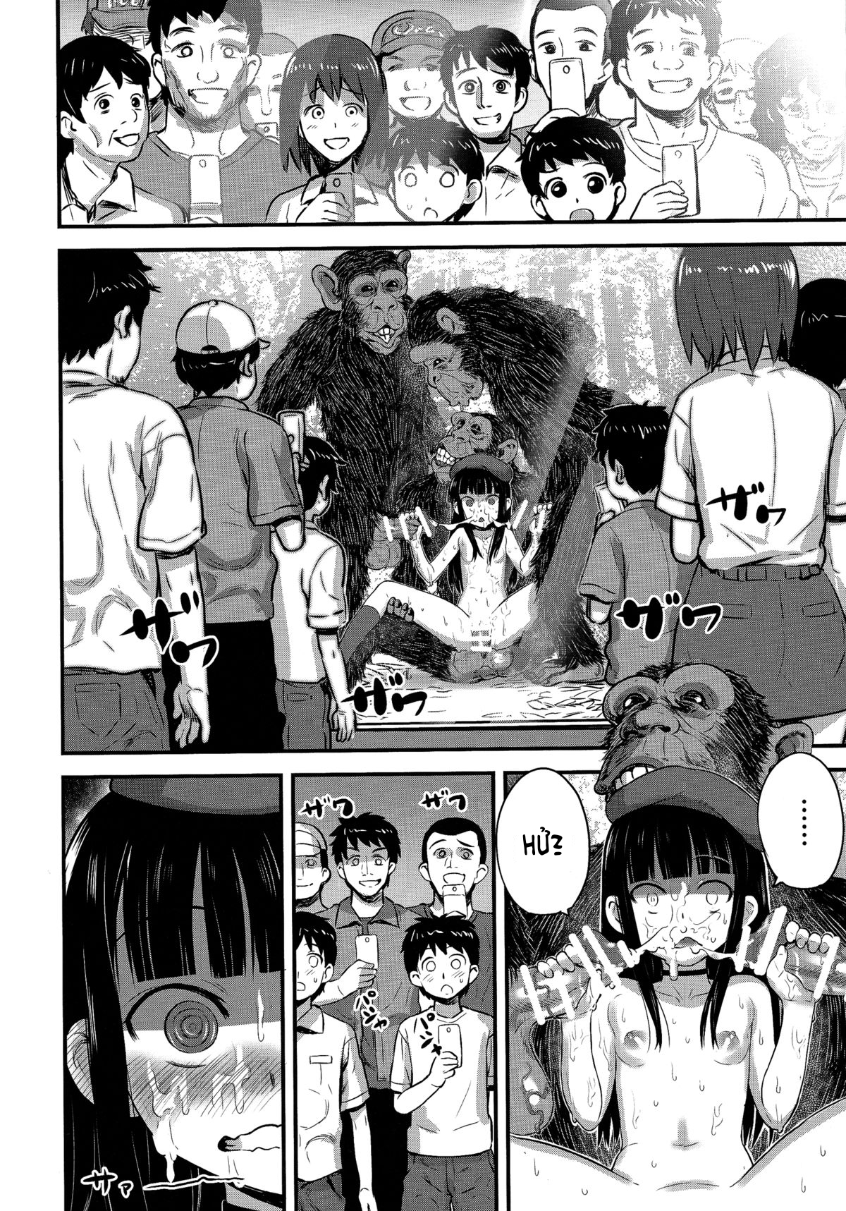 Đọc truyện hentai Công chúa khoả thân Honoka 2. Buổi triển lãm giao phối: Làm tình cùng với khỉ - Chap 1