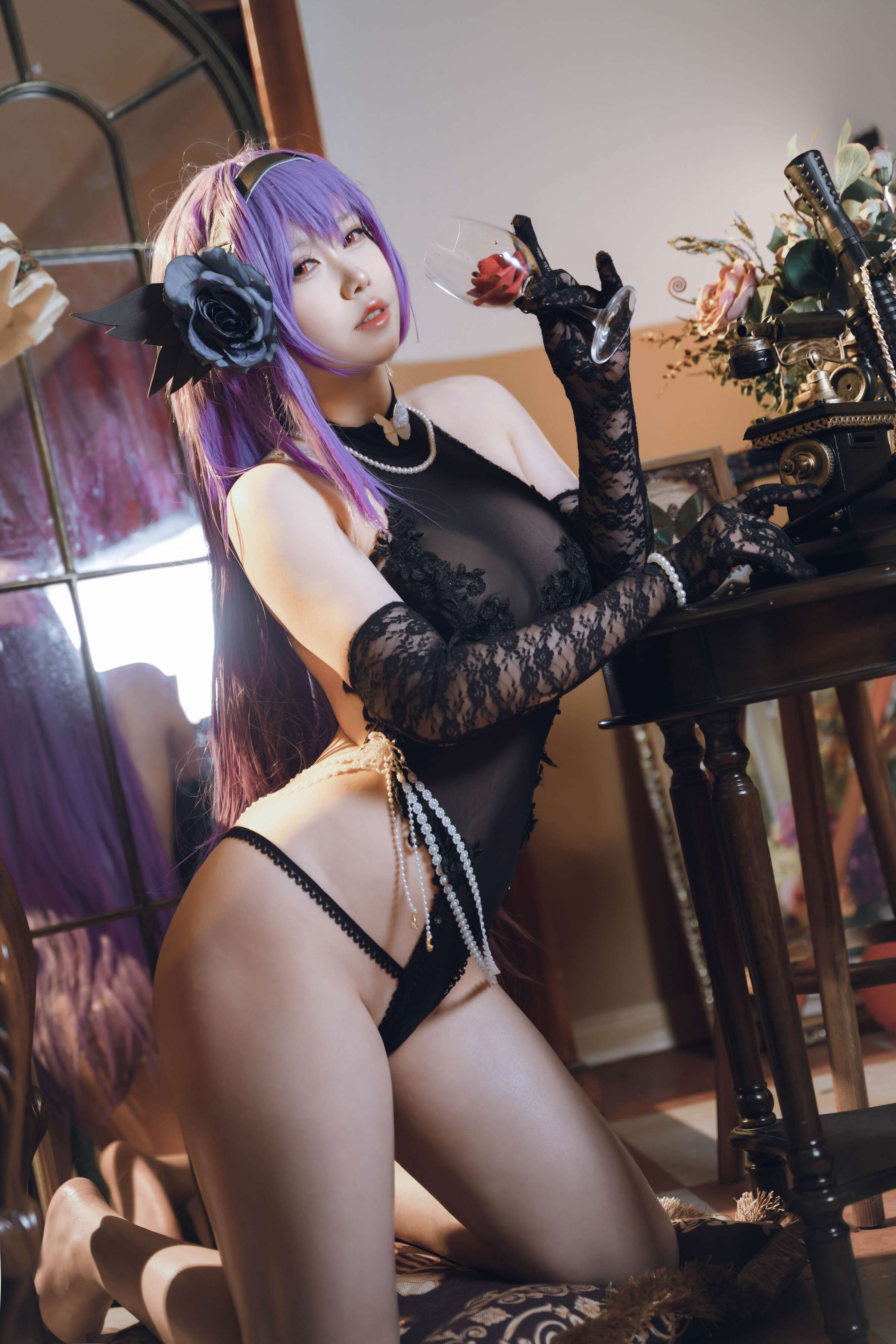 Đọc truyện hentai Tuyển tập Albums siêu phẩm Cosplay - Chap 590 - One North, One North - ZB-26 Dark Rose Swaying