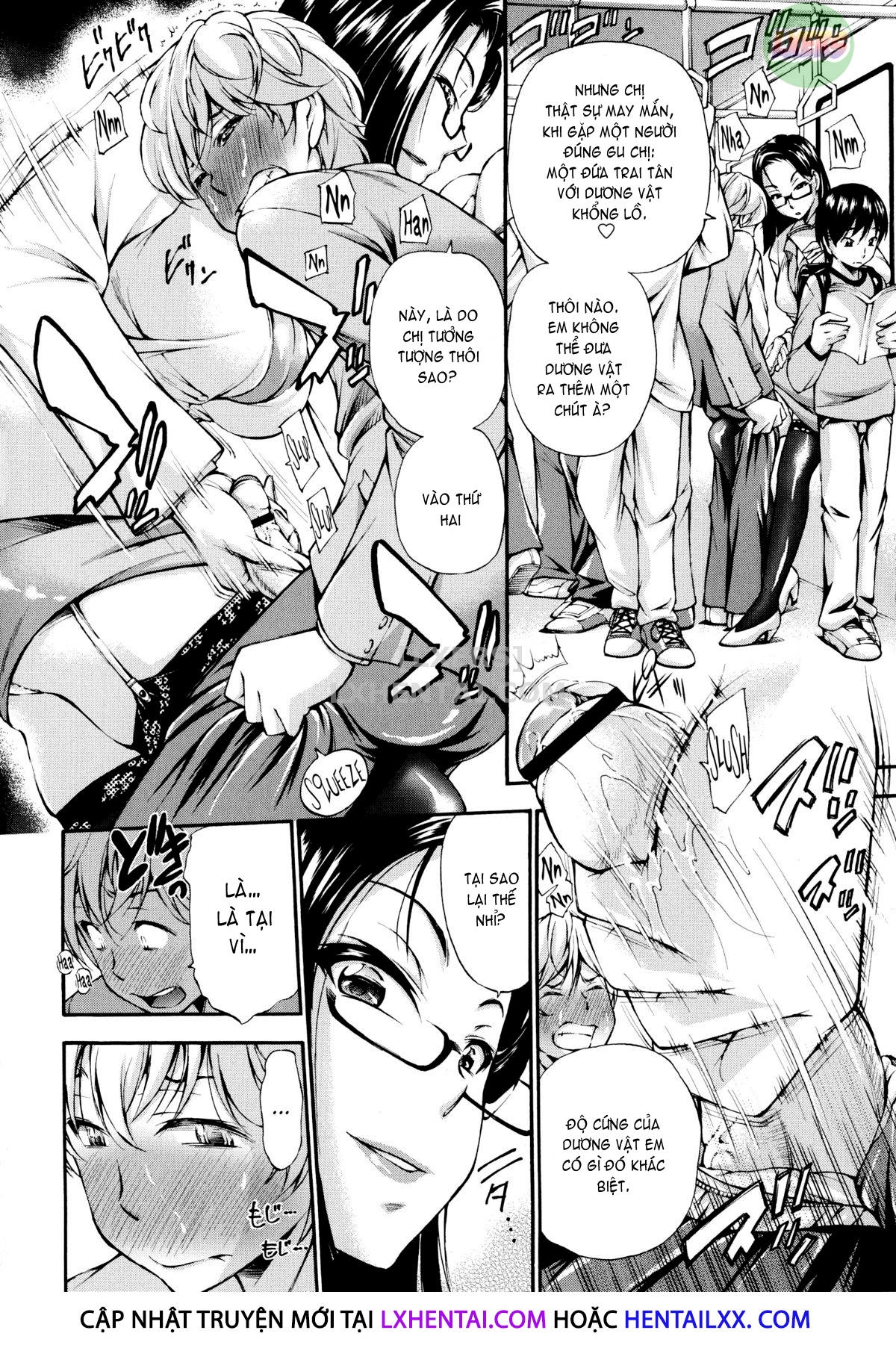 Đọc truyện hentai Houkei Nama Ijiri + Bonus Leaflet - Chap 4 - Chuyến tàu làm ta ra