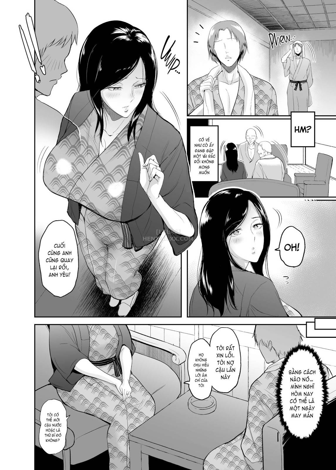 Đọc truyện hentai Hot Springs With Mrs. Taeko - Oneshot