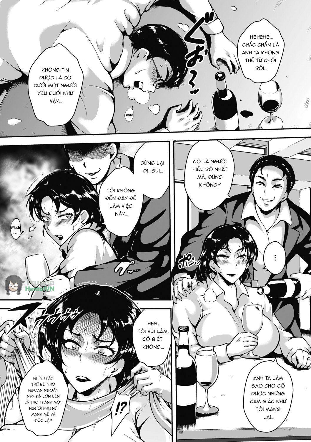 Đọc truyện hentai Akaneiro ni Modaeru Hitozuma - Wife Writhing in Madder - Oneshot