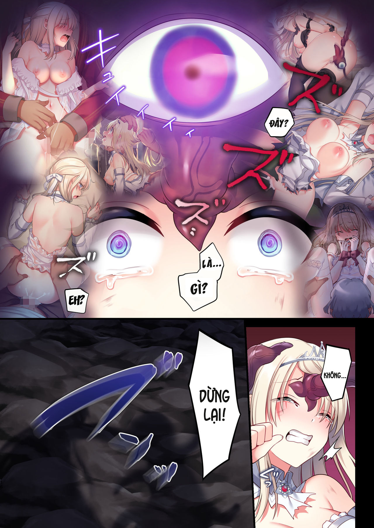 Đọc truyện hentai Noroi no Yubiwa de Game Over + Omake CG - Chap 1: mở giao tranh