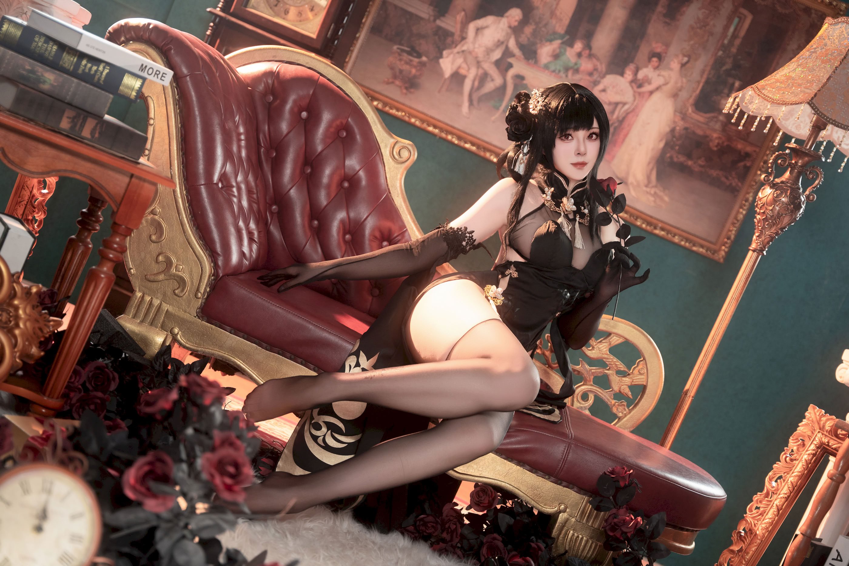 Đọc truyện hentai Tuyển tập Albums siêu phẩm Cosplay - Chap 1241 - Natsuko - Azur Lane Zhenhai Cheongsam