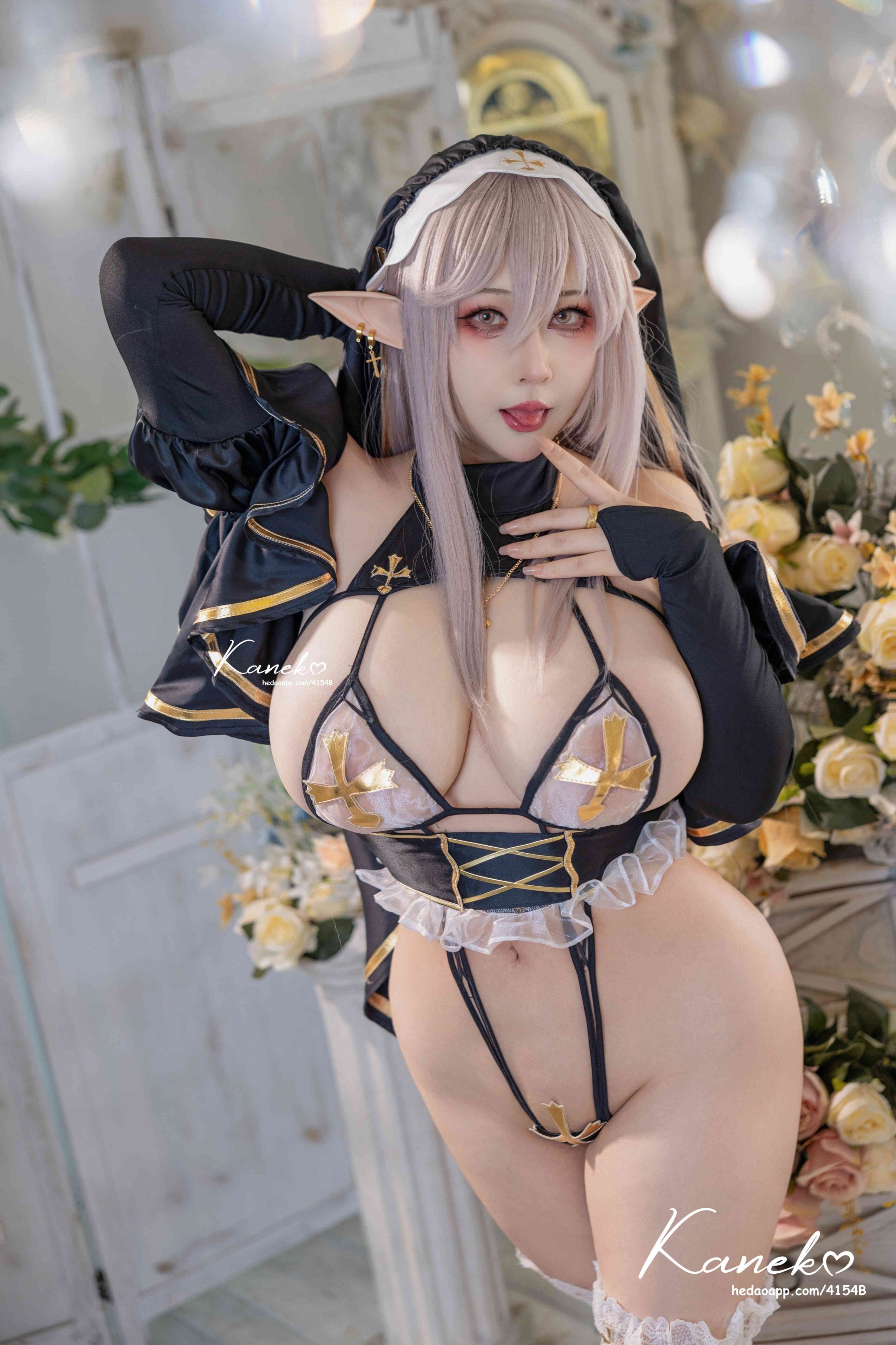 Đọc truyện hentai Tuyển tập Albums siêu phẩm Cosplay - Chap 1098 - KANEKO - Elf Nun