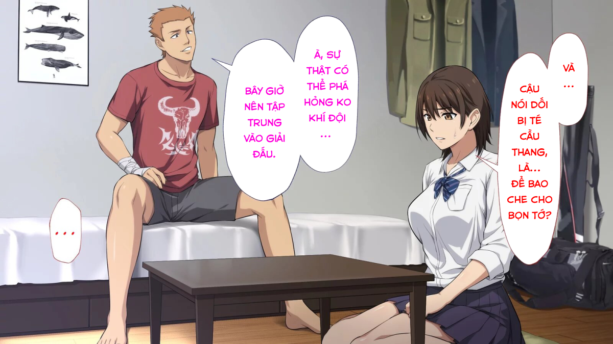 Đọc truyện hentai Netorareta JoshiMane ~Migite no Daida wa Ace no Kanojo~ - Chap 1