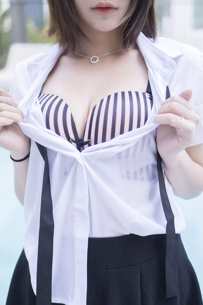 Đọc truyện hentai Tuyển tập Albums siêu phẩm Cosplay - Chap 291 - Hana Bunny – Wet Shirt Casual