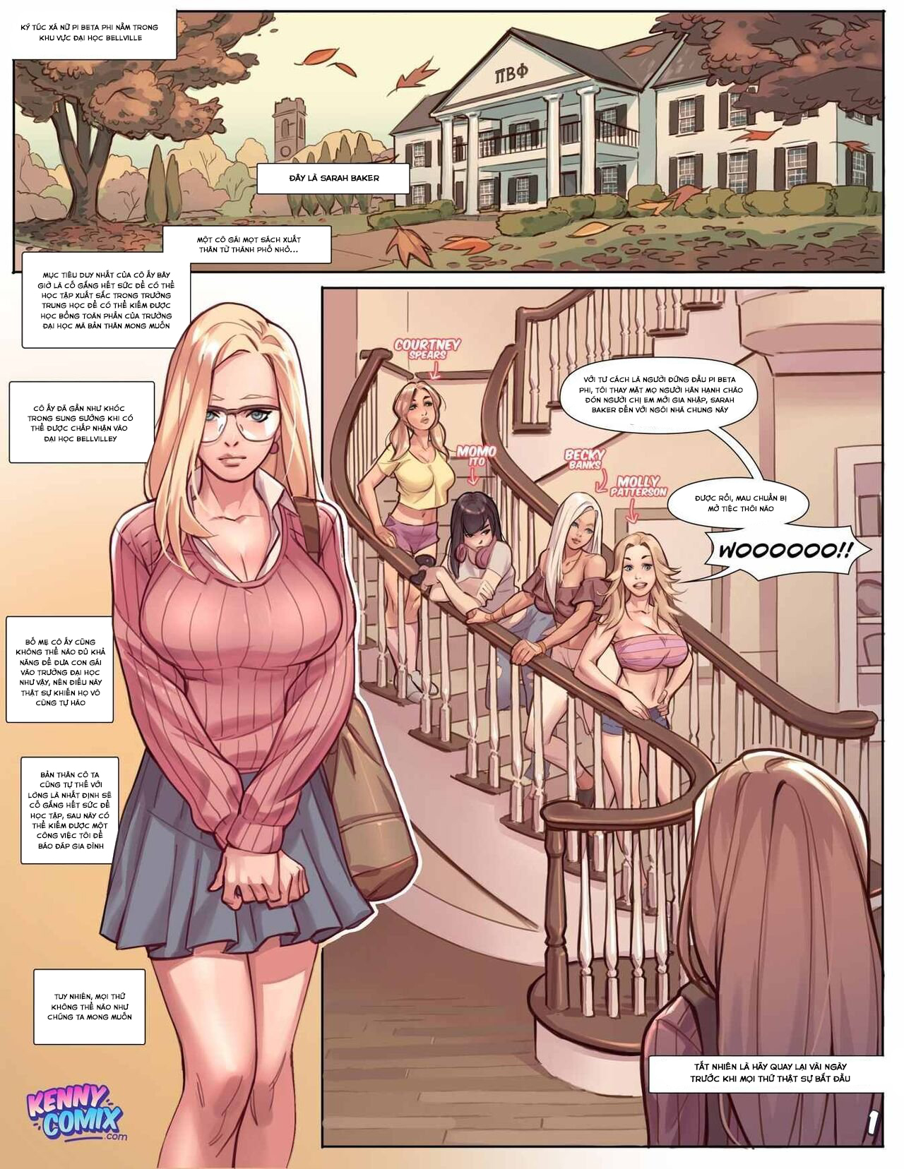 Đọc truyện hentai Naughty Sorority: The New Pledge - Chap 1