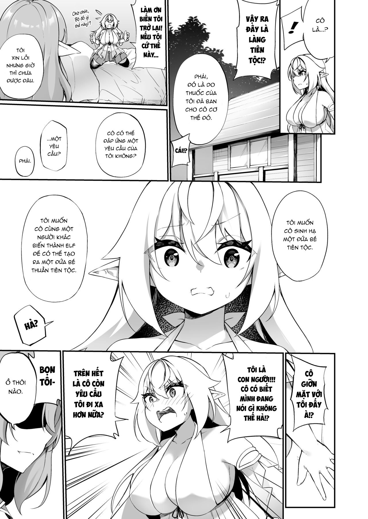 Đọc truyện hentai Câu chuyện một mạo hiểm giả trở thành Elf và kết hôn với bạn tâm giao của mình. - Oneshot 1