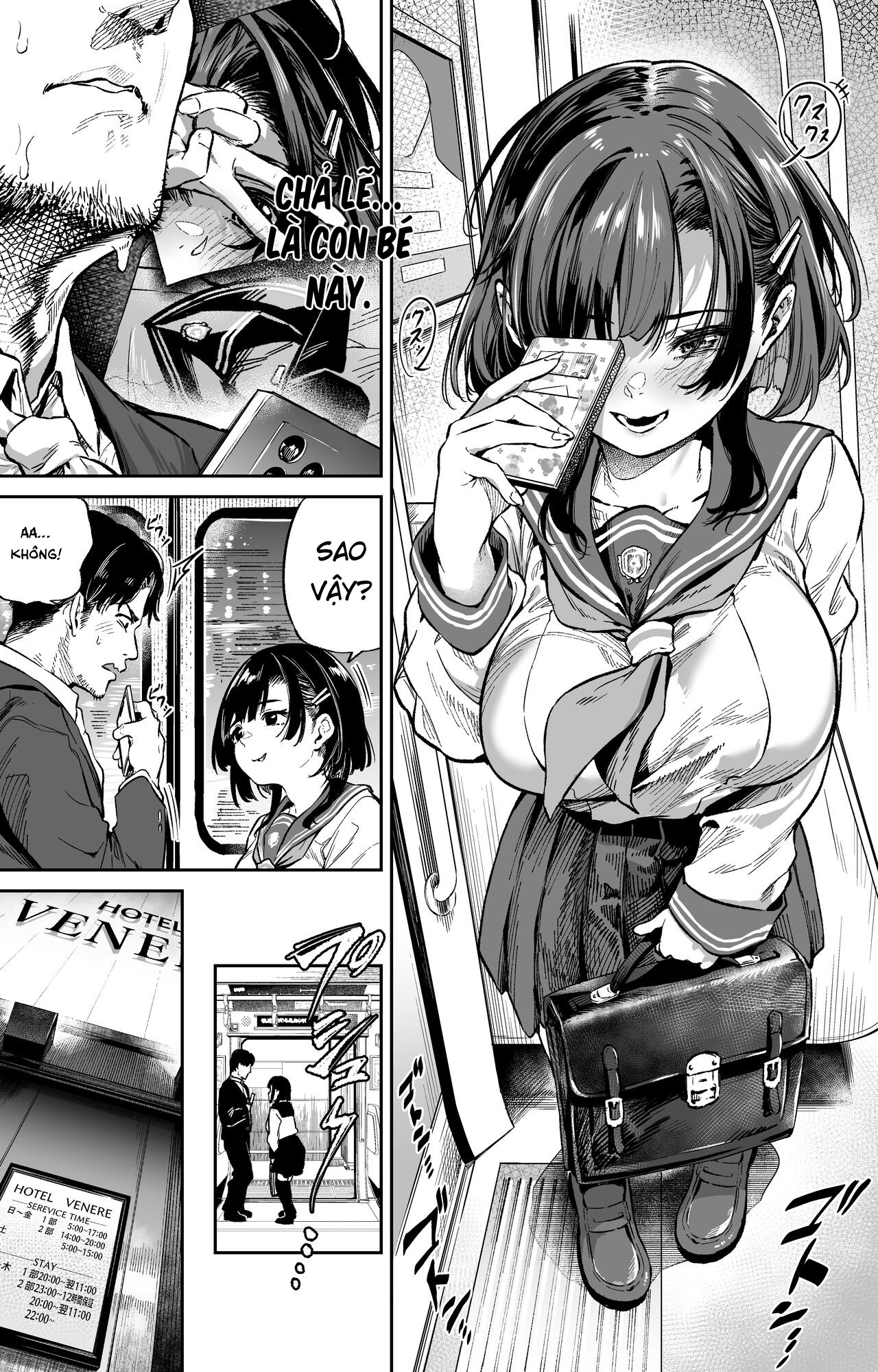 Đọc truyện hentai Cô nhóc airdrop ảnh sếch của chính mình trên tàu điện ngầm - Oneshot nứng