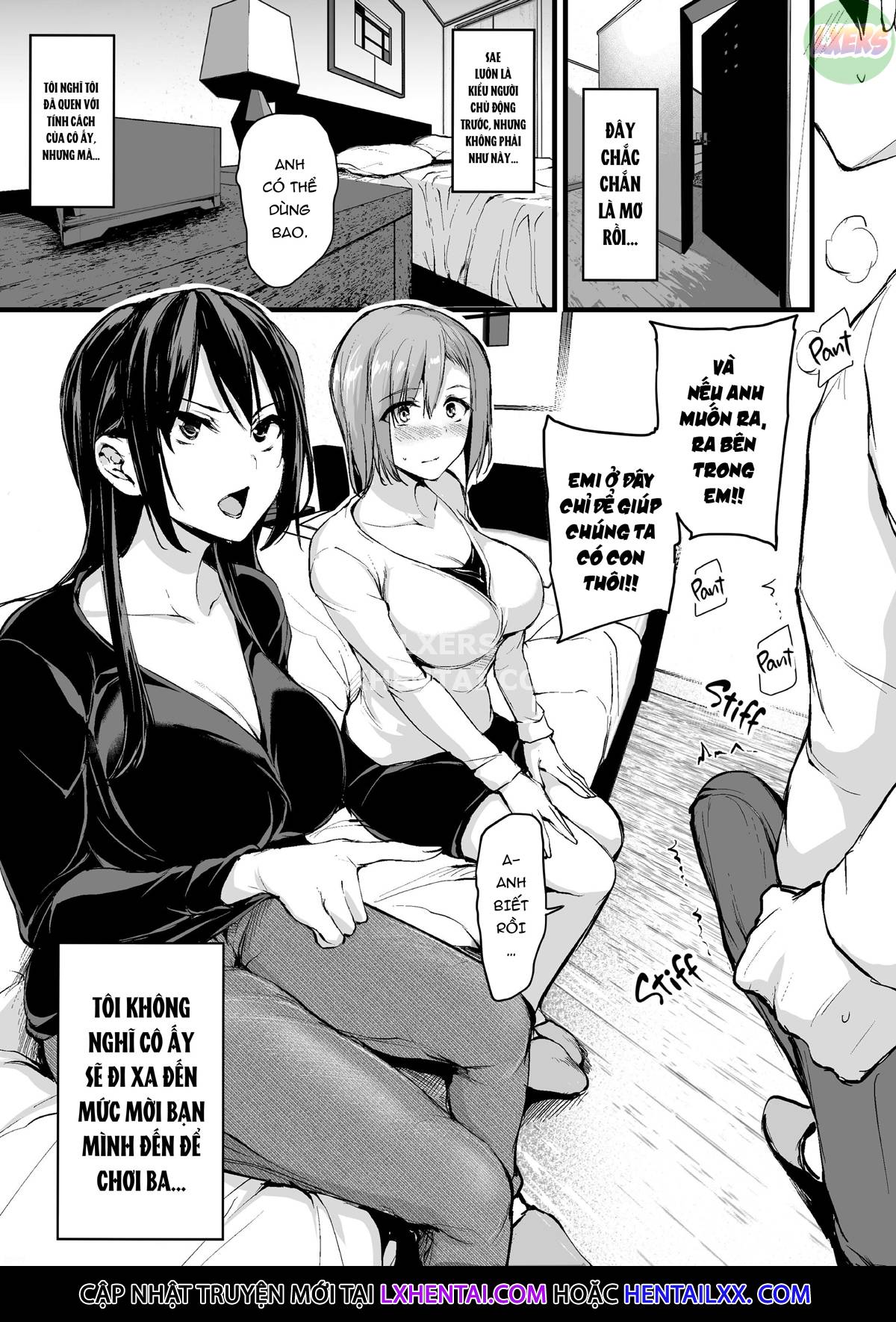Đọc truyện hentai Không lên đỉnh nổi nếu không có hai cặp vú khủng nên vợ tôi đã đưa bạn của cô ấy đến! - Chap 1