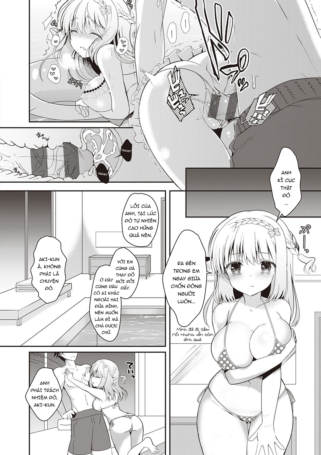 Đọc truyện hentai Osananajimi de Koibito no Kanojo to Shitai Koto Zenbu - Chap 3: Tại bể bơi cùng với người bạn thời thơ ấu