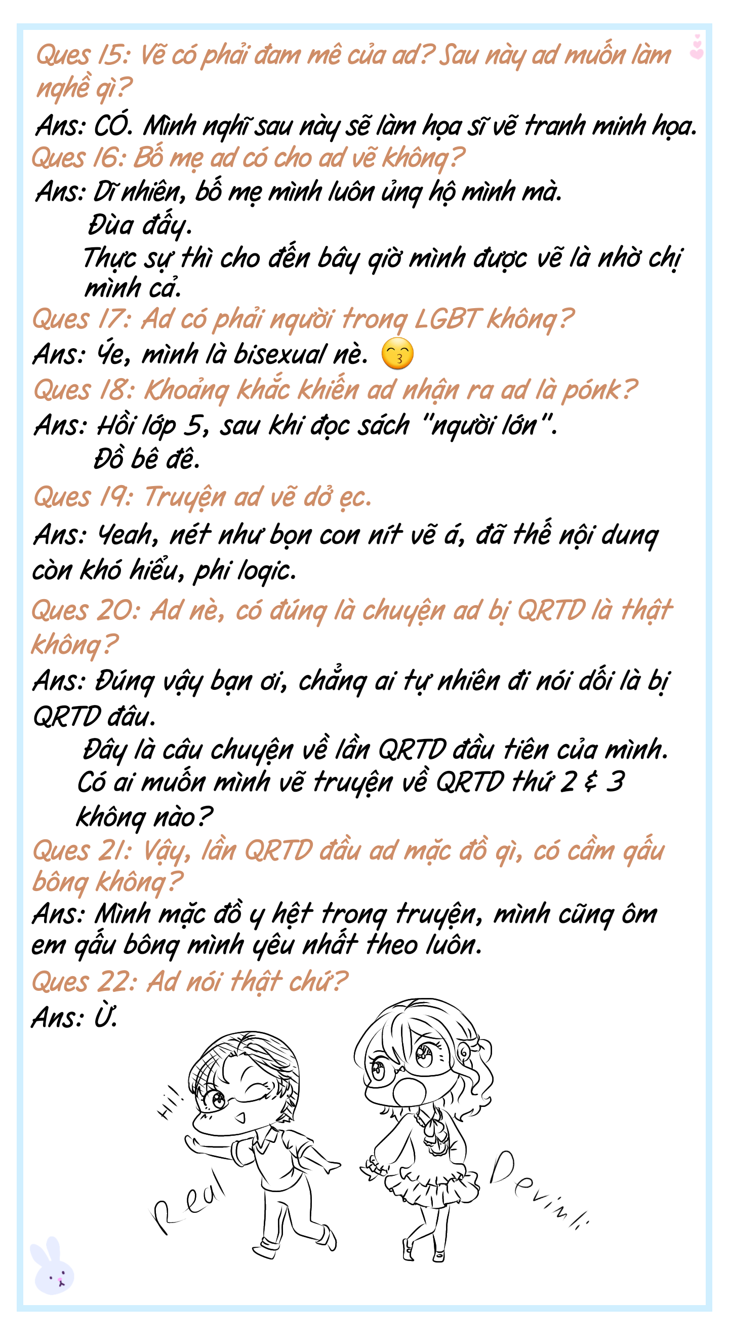 Đọc truyện hentai Never Forget, Never Forgive - Q n A (Tự hỏi tự trả lời)