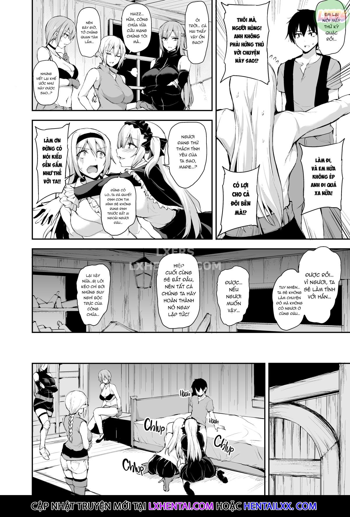 Đọc truyện hentai Tales of a Harem in Another World - Chap 7 - Clash! The Vampire Girl Vs. The Haughty Princess