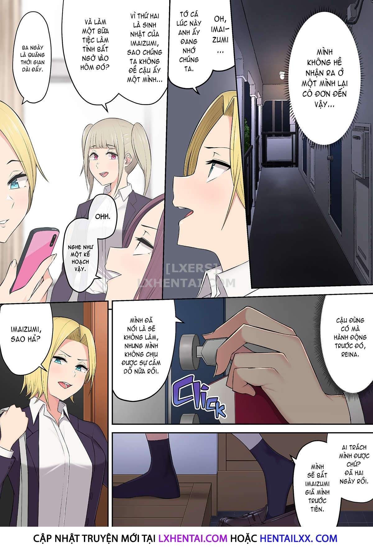 Đọc truyện hentai Imaizumi đưa cả bầy Gyaru về nhà mình - Chap 3