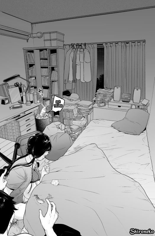 Đọc truyện hentai Jimiko to Ichinichijuu Sex - Chap 3.5 - Gaishutsu Jishuku Ake no Jimiko