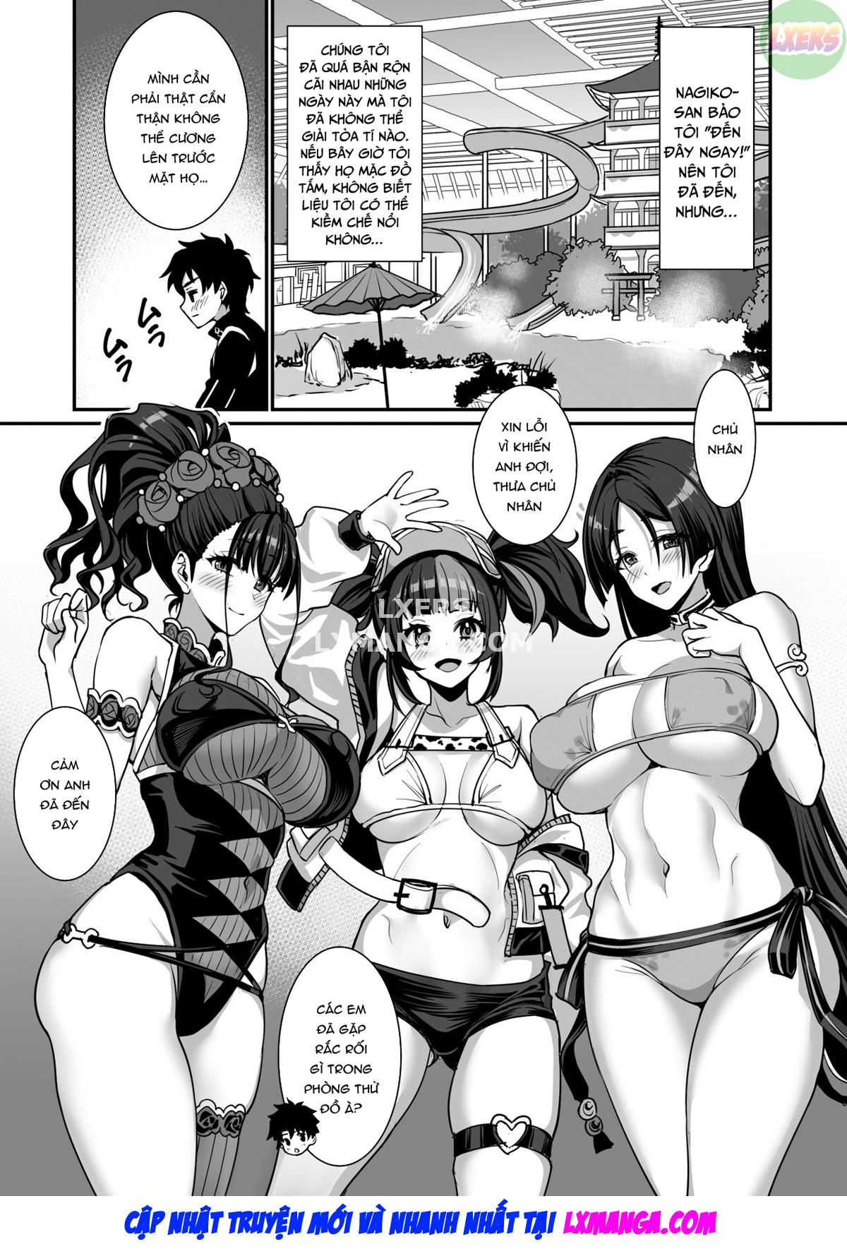 Đọc truyện hentai Heian Girls 4P Nhà tắm gợi cảm Chơi - Oneshot