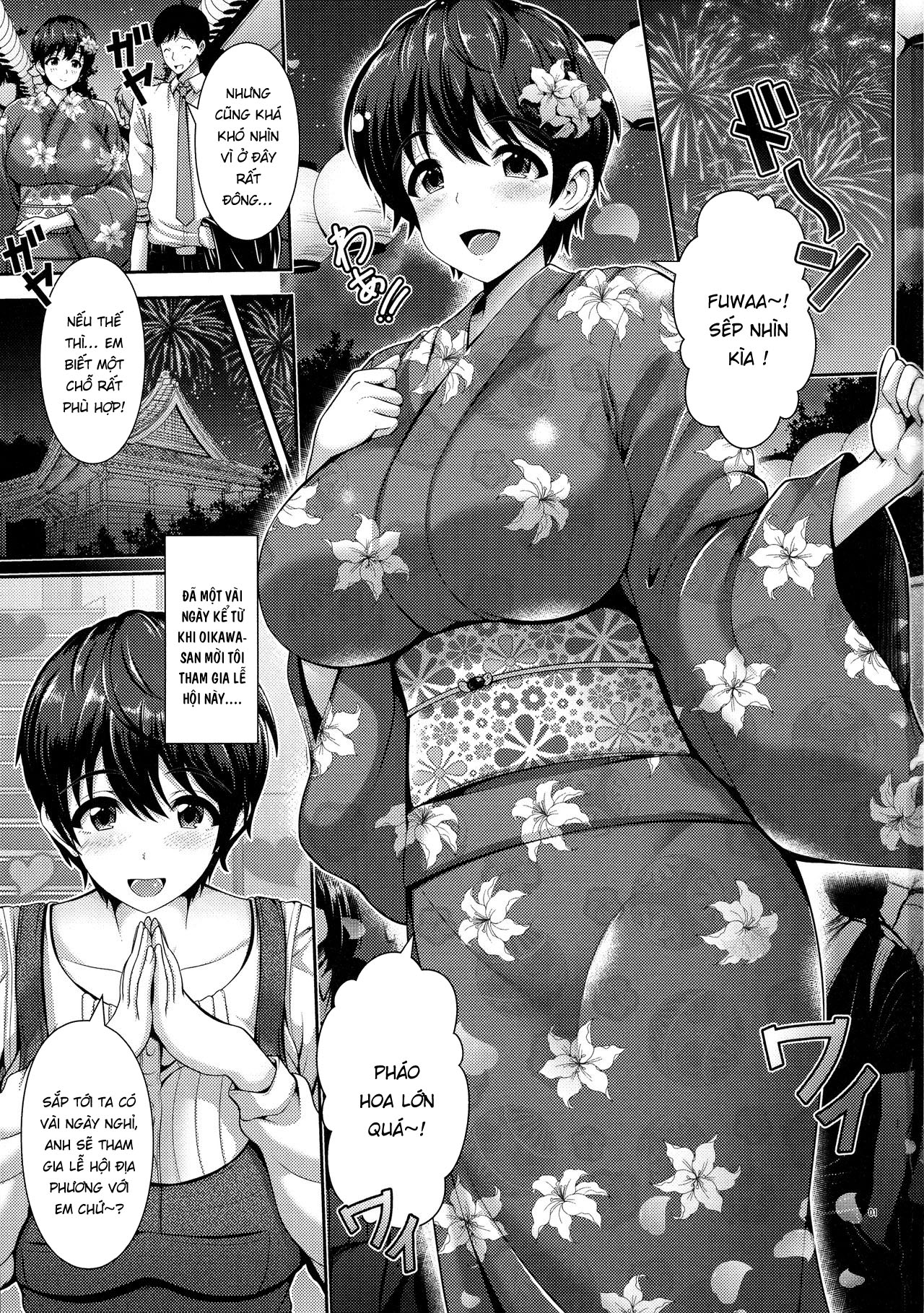 Đọc truyện hentai Oikawas-san và cặp vếu bự trong bộ yukata - Oneshot