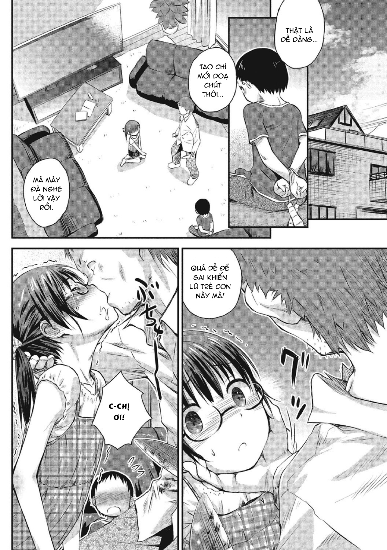 Đọc truyện hentai Force Fucking a Timid Glasses Wearing Loli With My Big Cock - Chap 2