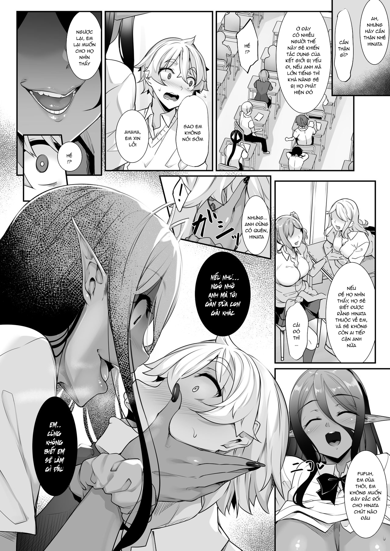 Đọc truyện hentai Cô nàng Dark Elf vì quá yêu tôi mà theo đuổi tôi từ thế giới khác - Chap 2