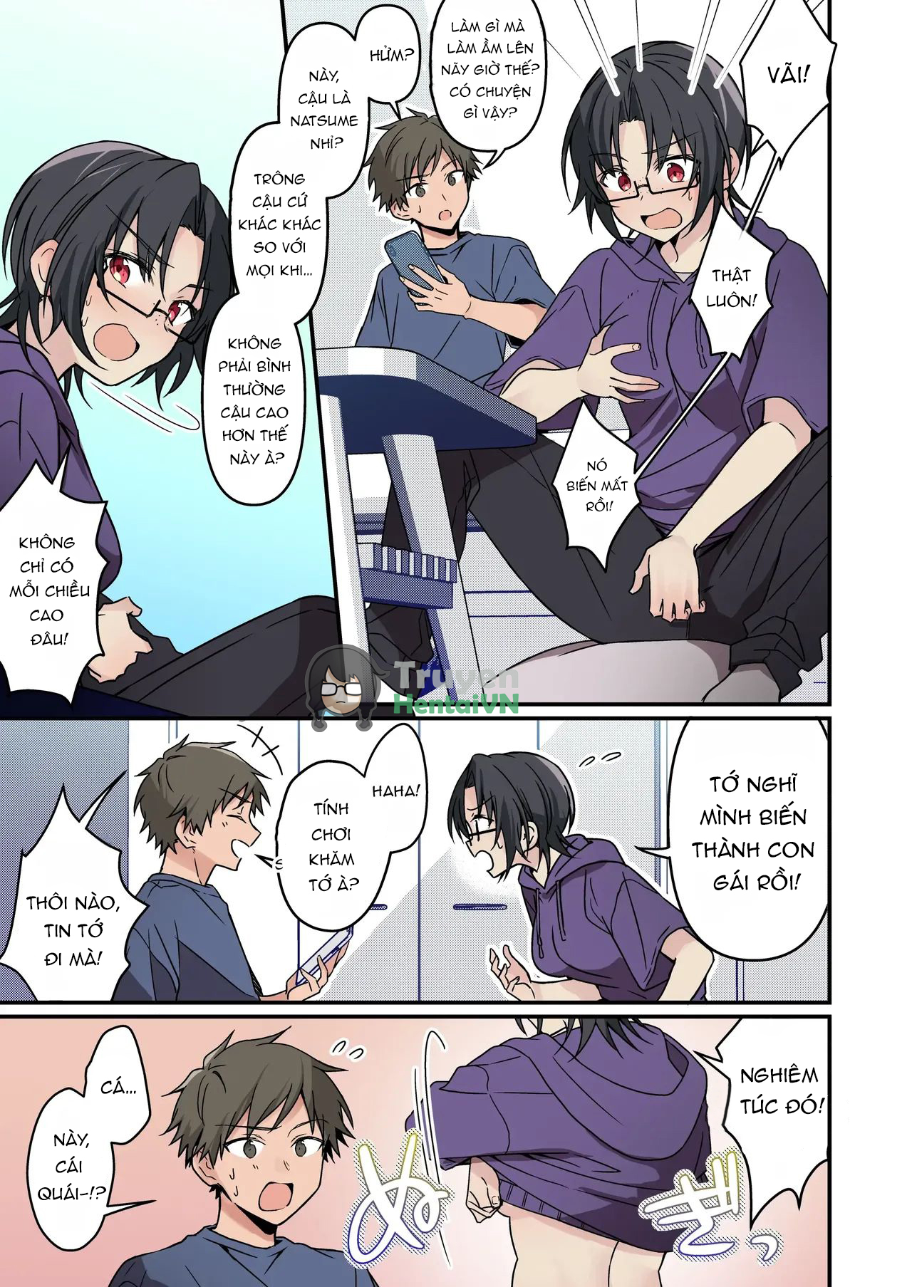 Đọc truyện hentai Jinsei Kaihen Appli de Barairo no Hibi? ~Jibun o Ukkari Dosukebe Bishoujo ni~ - Oneshot