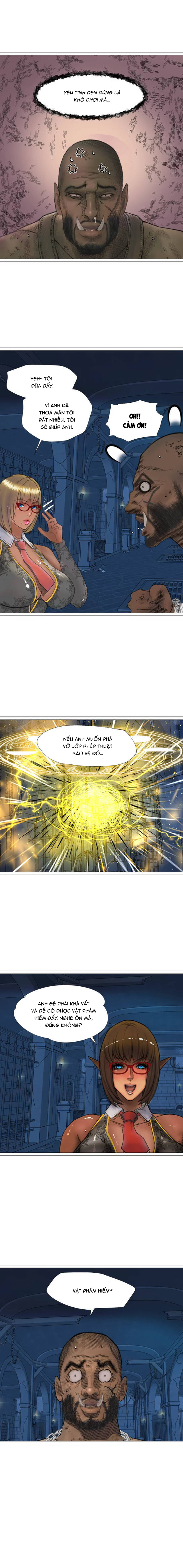 Đọc truyện hentai Nữ Hoàng Dark Elf Và Nô Lệ Orc - Chap 17