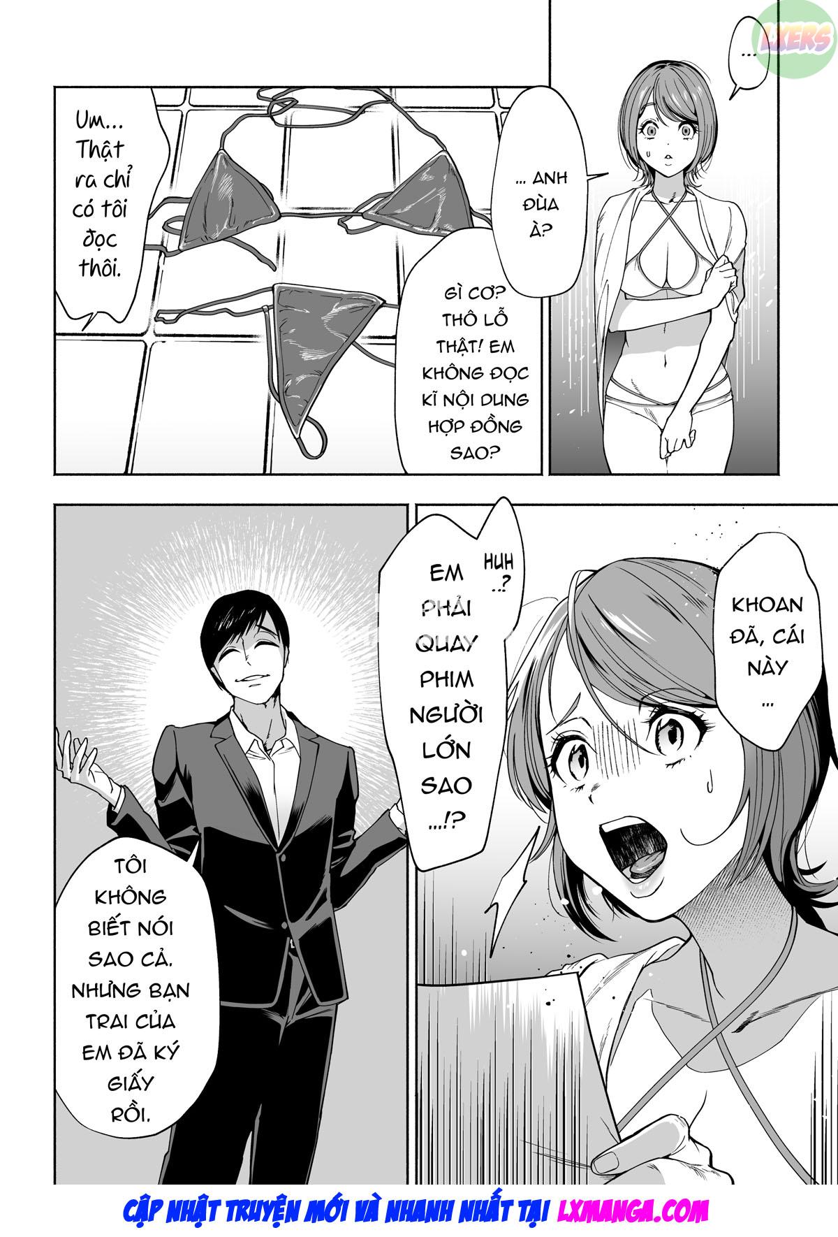 Đọc truyện hentai JD Kanojo NTR AV Kyousei Shutsuen - Oneshot - Không che