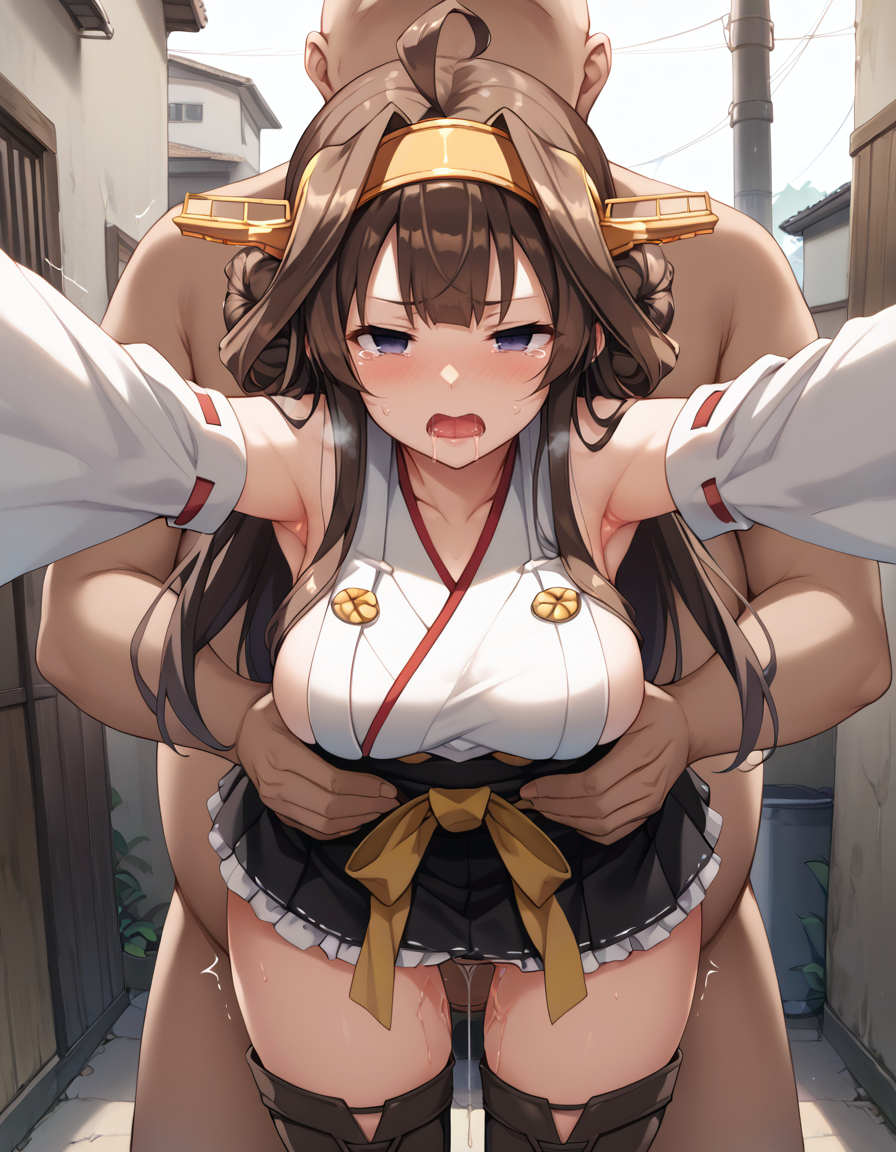 Đọc truyện hentai Tuyển tập Albums Art hentai - Chap 381 - [Paid Request] Kongou and the Exposure Forced Man