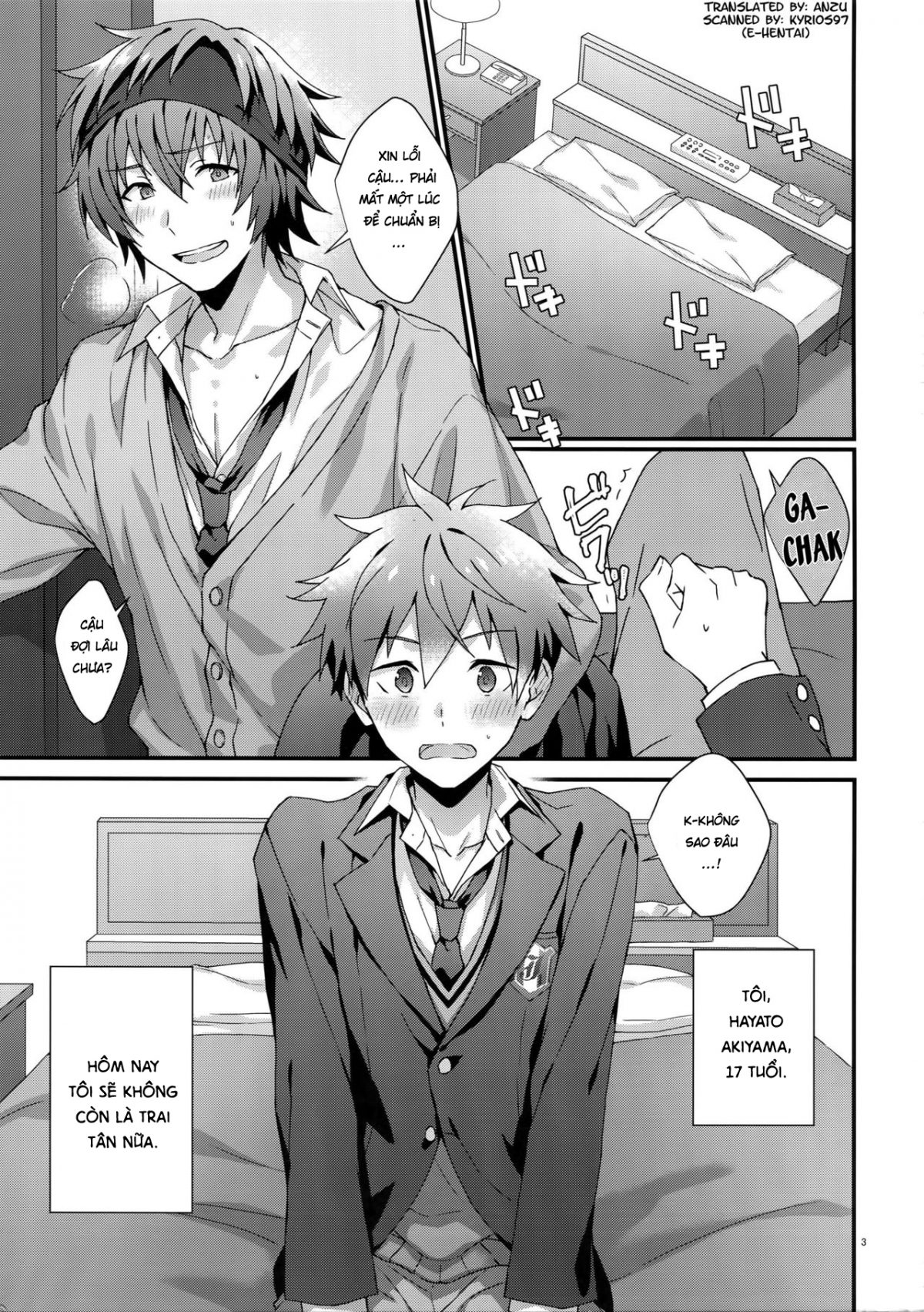 Đọc truyện hentai [Yaoi] Thoát kiếp trai tân! - Oneshot