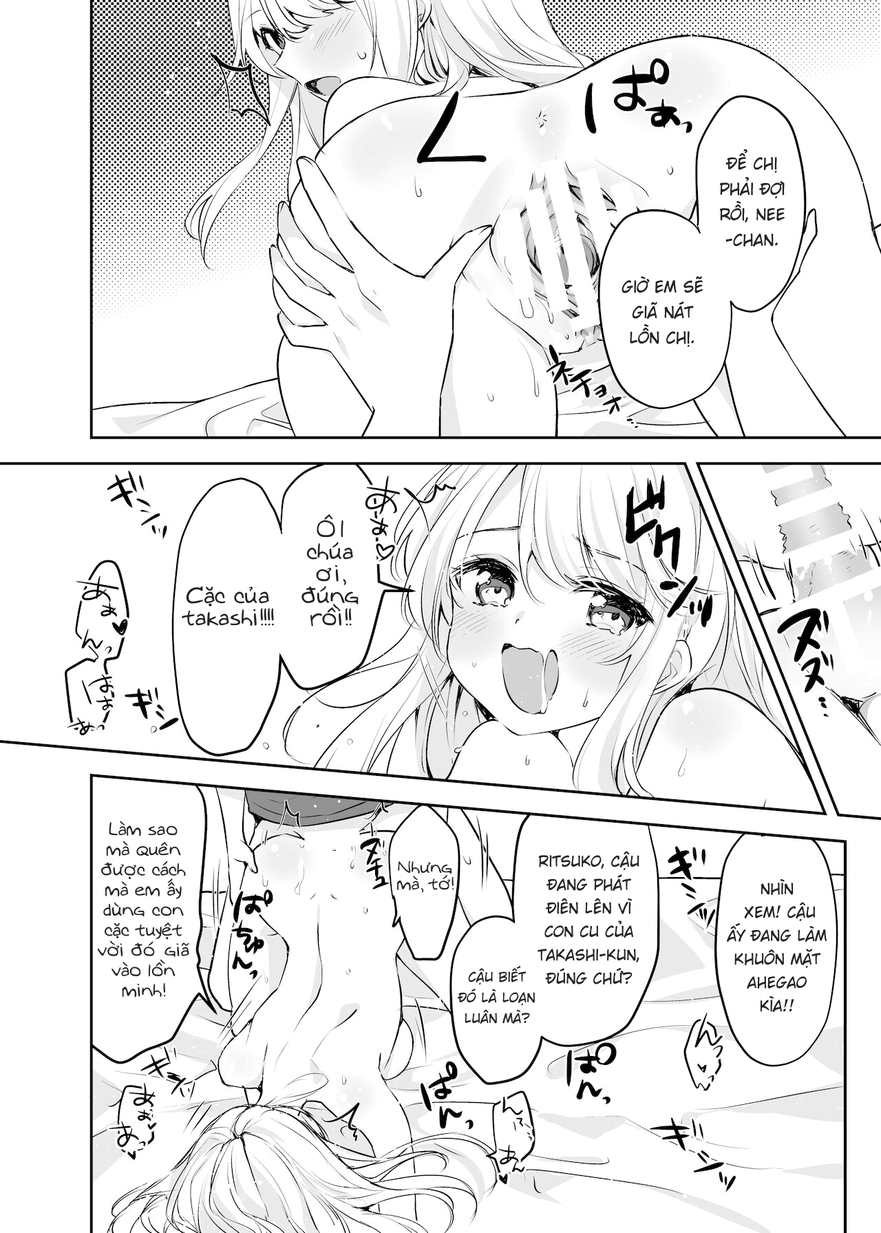 Đọc truyện hentai Họ tỉnh giấc khi tôi đang cố hiếp chị gái và bạn của bà ấy trong khi họ đang ngủ. - Oneshot