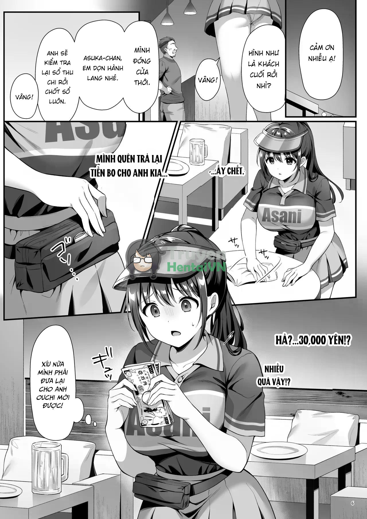 Đọc truyện hentai Watashi, Nusundemasen! Beer Garden no Uriko Baito ni Kita Dake Nanoni… - Oneshot