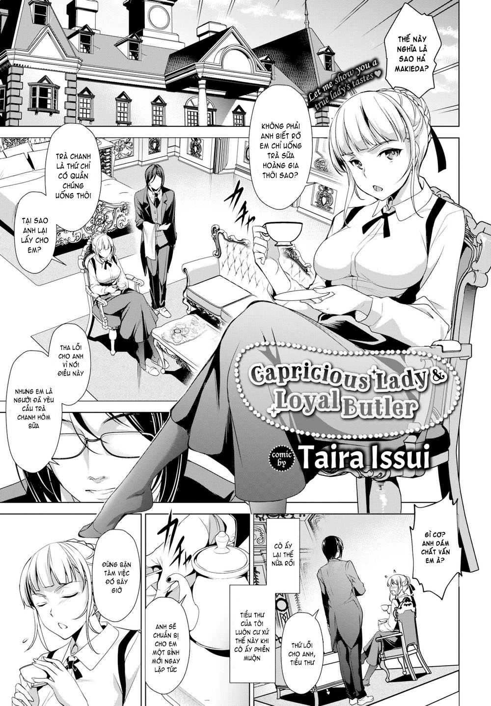 Đọc truyện hentai Capricious Lady & Loyal Butler - Chap 1