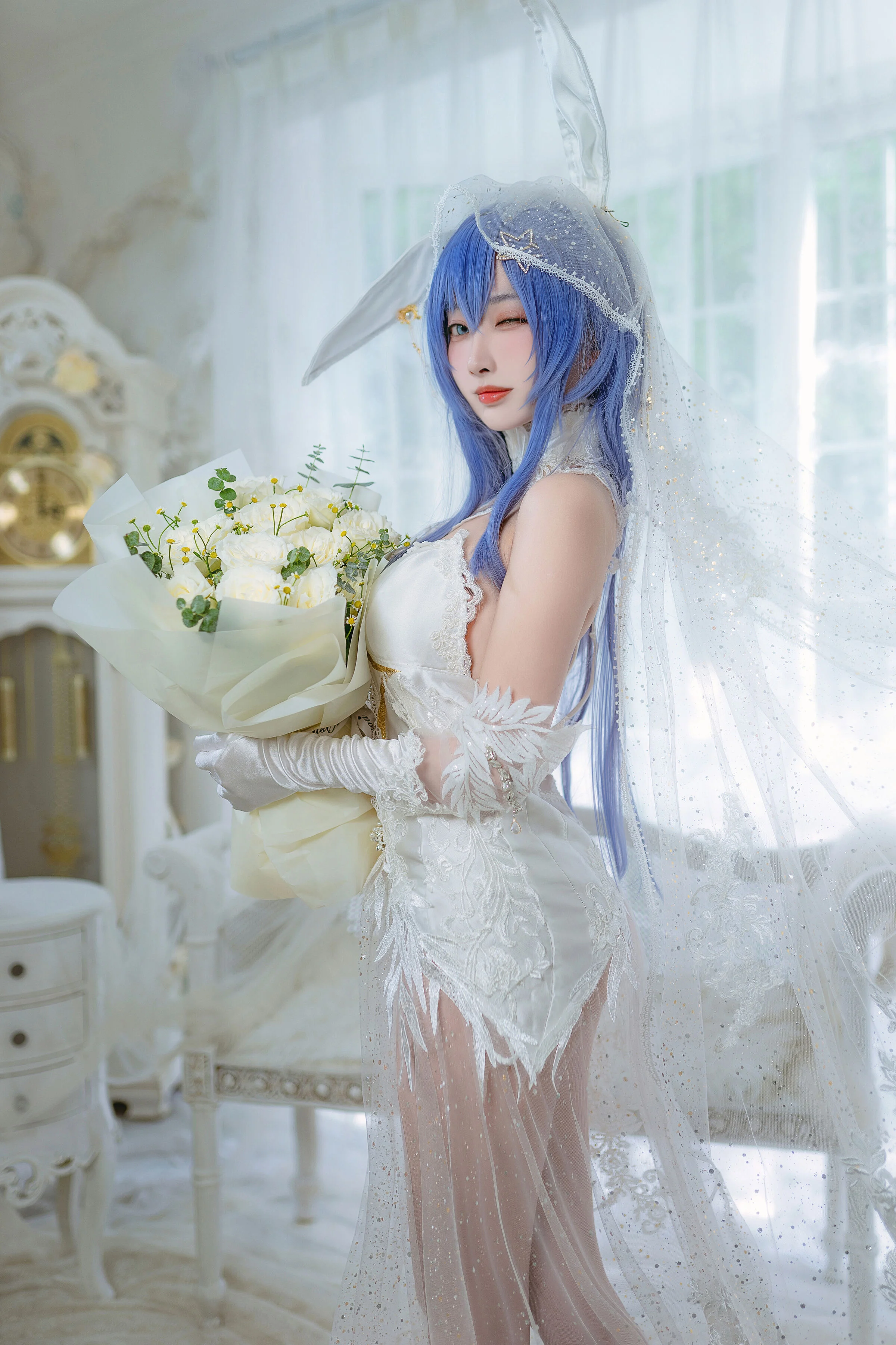 Đọc truyện hentai Tuyển tập Albums siêu phẩm Cosplay - Chap 515 - Sakura Miyamoto Flower Garden Bride