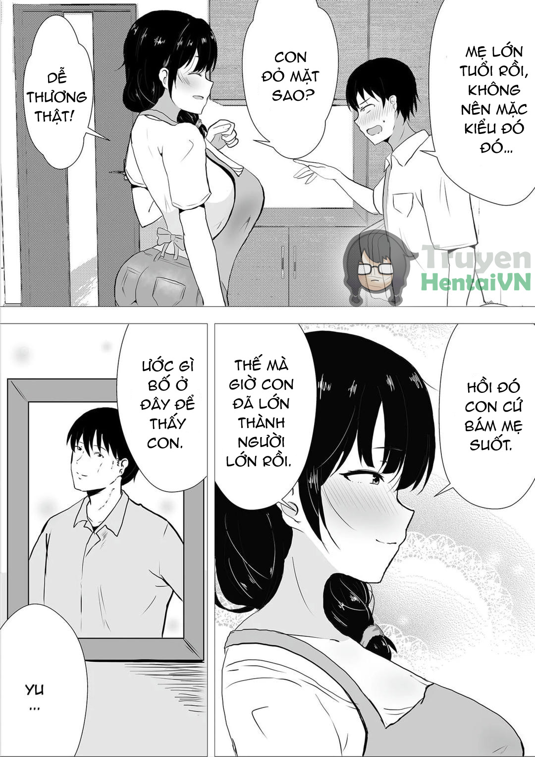 Đọc truyện hentai TomoKano Kaa-chan~ Daisuki na Ore no Hahaoya wa Aho na Shinyuu no Kanojo~ - Chap 1